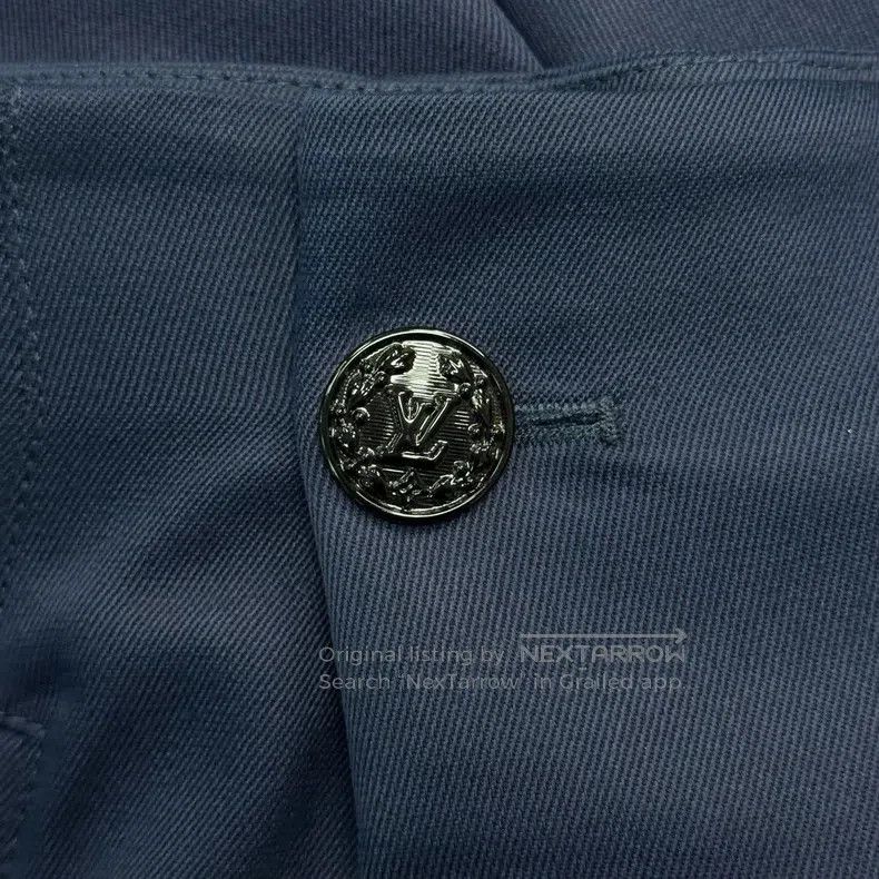 Louis Vuitton Louis Vuitton Navy blue presbyopic leather marked semi-she Size US 42 / EU 58 - 7 Thumbnail
