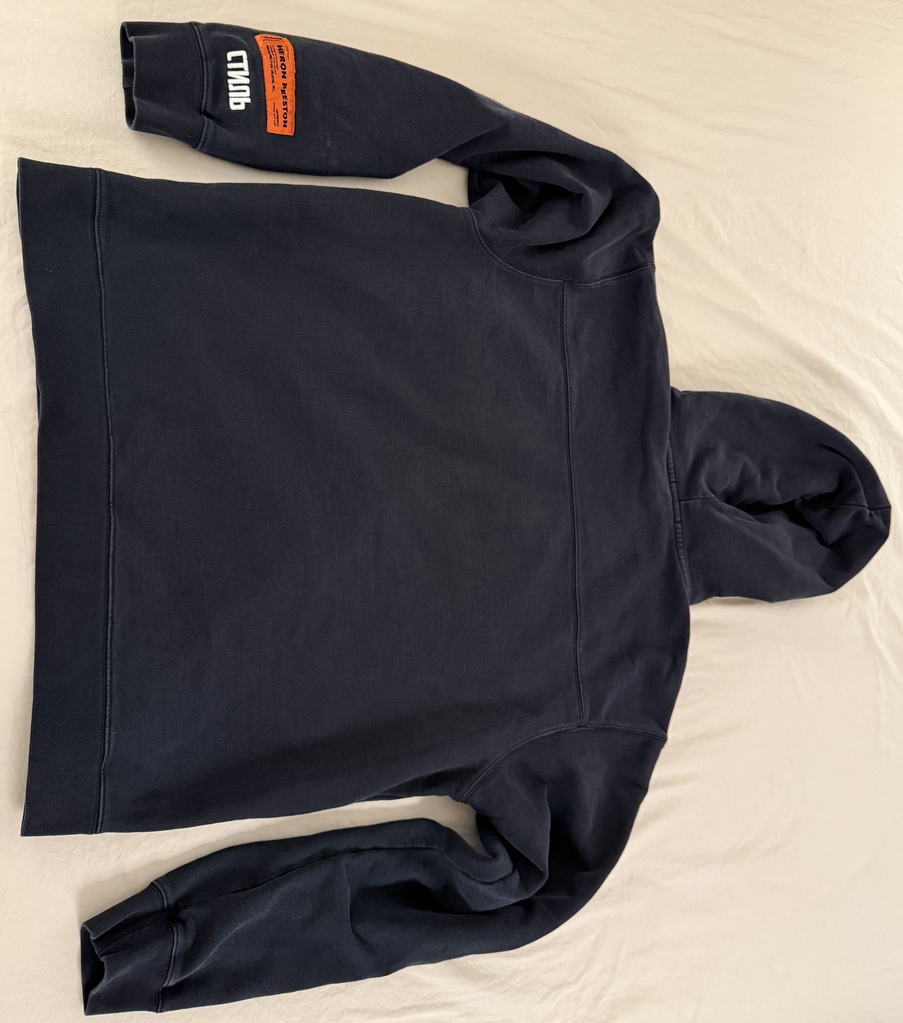Heron Preston Heron Preston Sticker Label Hoodie - Navy Men's S Size US S / EU 44-46 / 1 - 6 Thumbnail