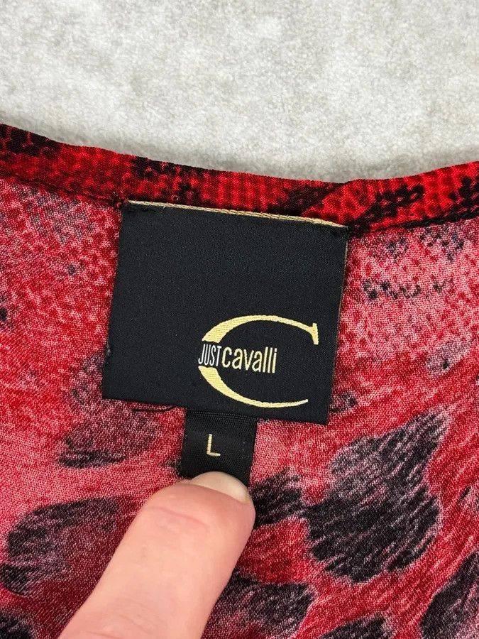 Just Cavalli 2000s Cavalli Leopard Red Tank Top Size M / US 6-8 / IT 42-44 - 8 Thumbnail