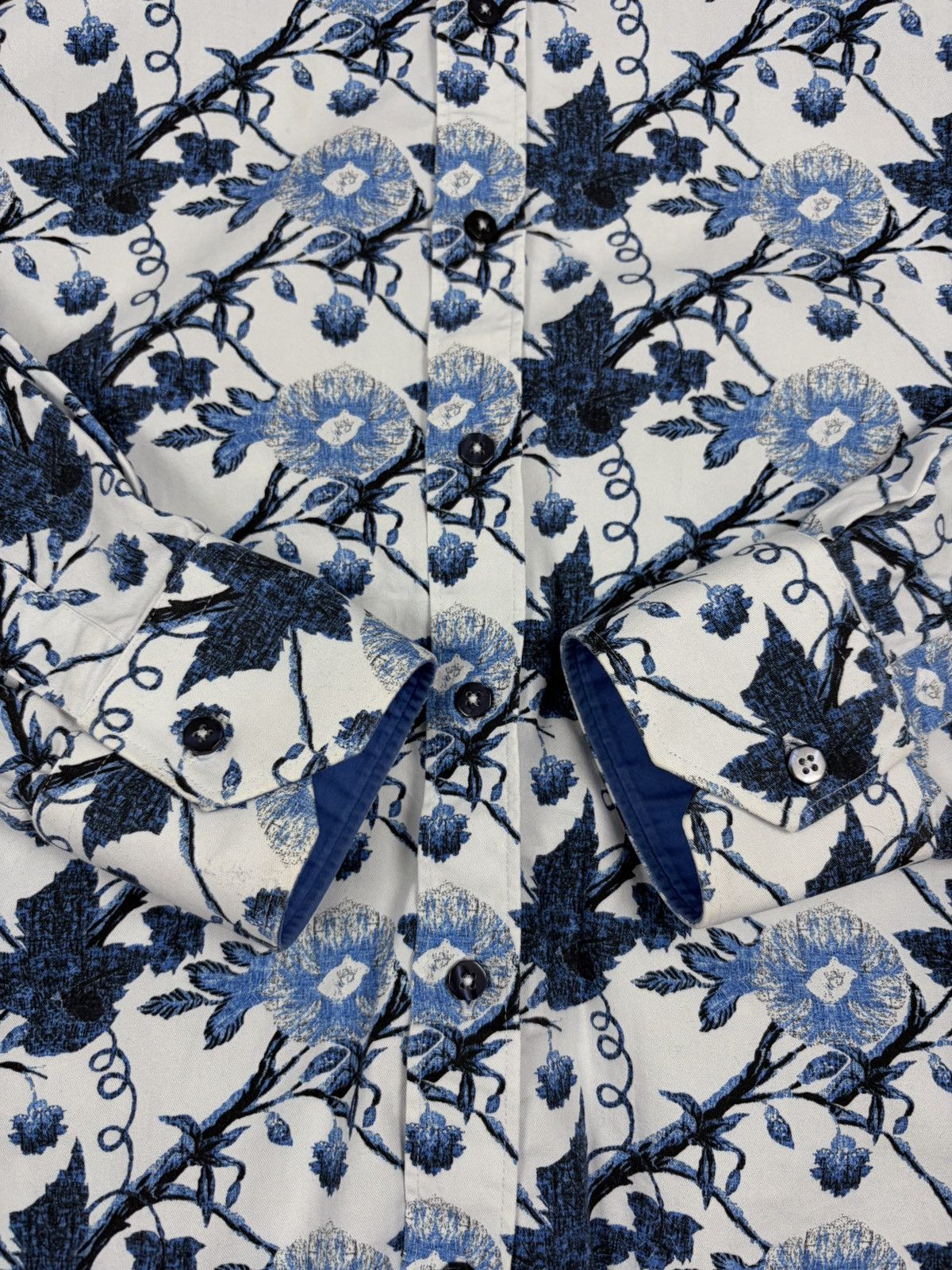 Japanese Brand Claudio Lugli Couture Floral All Over Print Cotton Shirt XL Size US XL / EU 56 / 4 - 8 Thumbnail