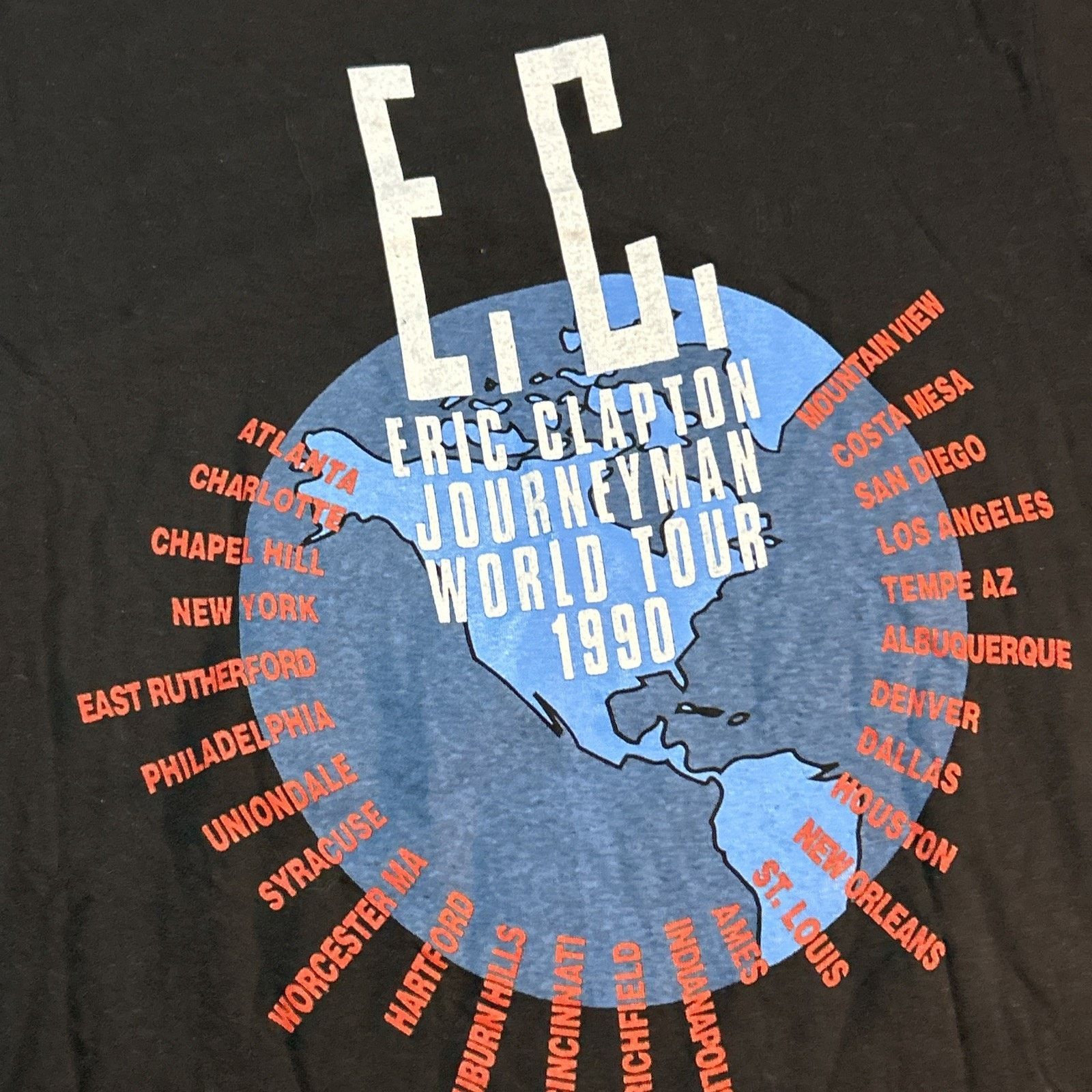 Giant 1990 Eric Clapton Journeyman Tour Shirt Small Single Stitch Size US S / EU 44-46 / 1 - 5 Thumbnail
