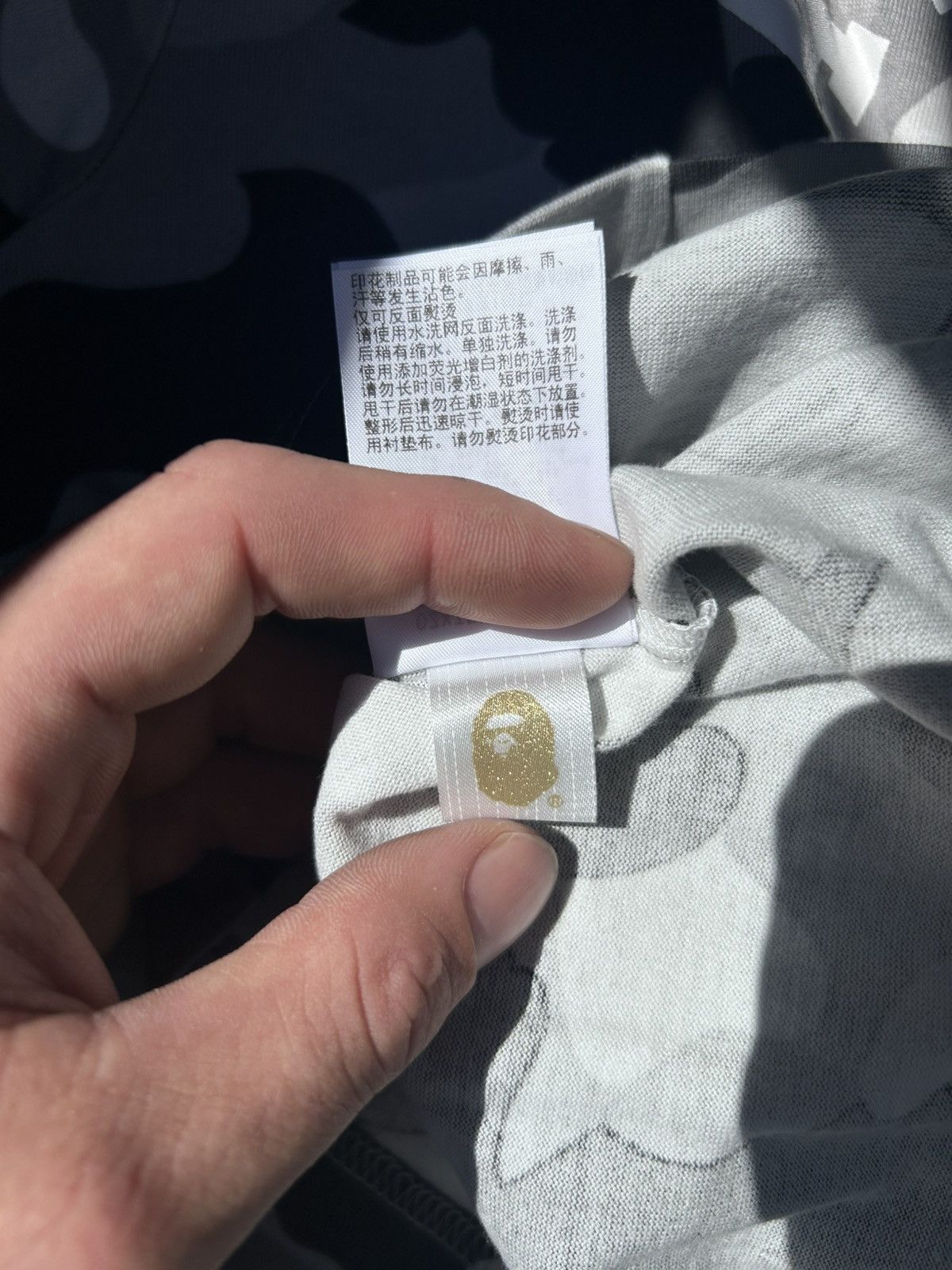 Bape Bape college grey full camo Size US L / EU 52-54 / 3 - 3 Thumbnail