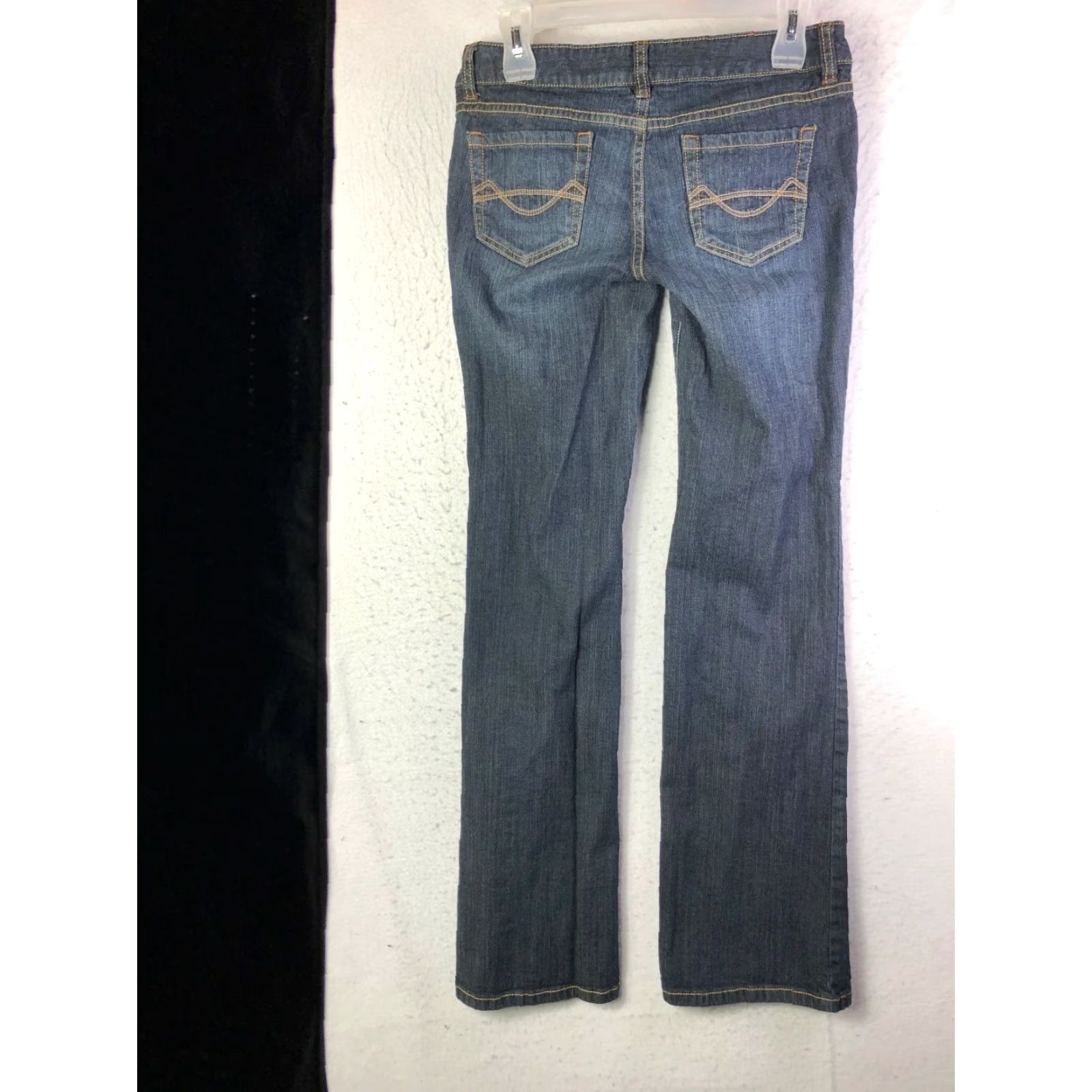 Mossimo Mossimo Womens Jeans Size 7 Dark Wash Mid Rise Bootcut Blue Denim Size 28" / US 6 / IT 42 - 5 Thumbnail