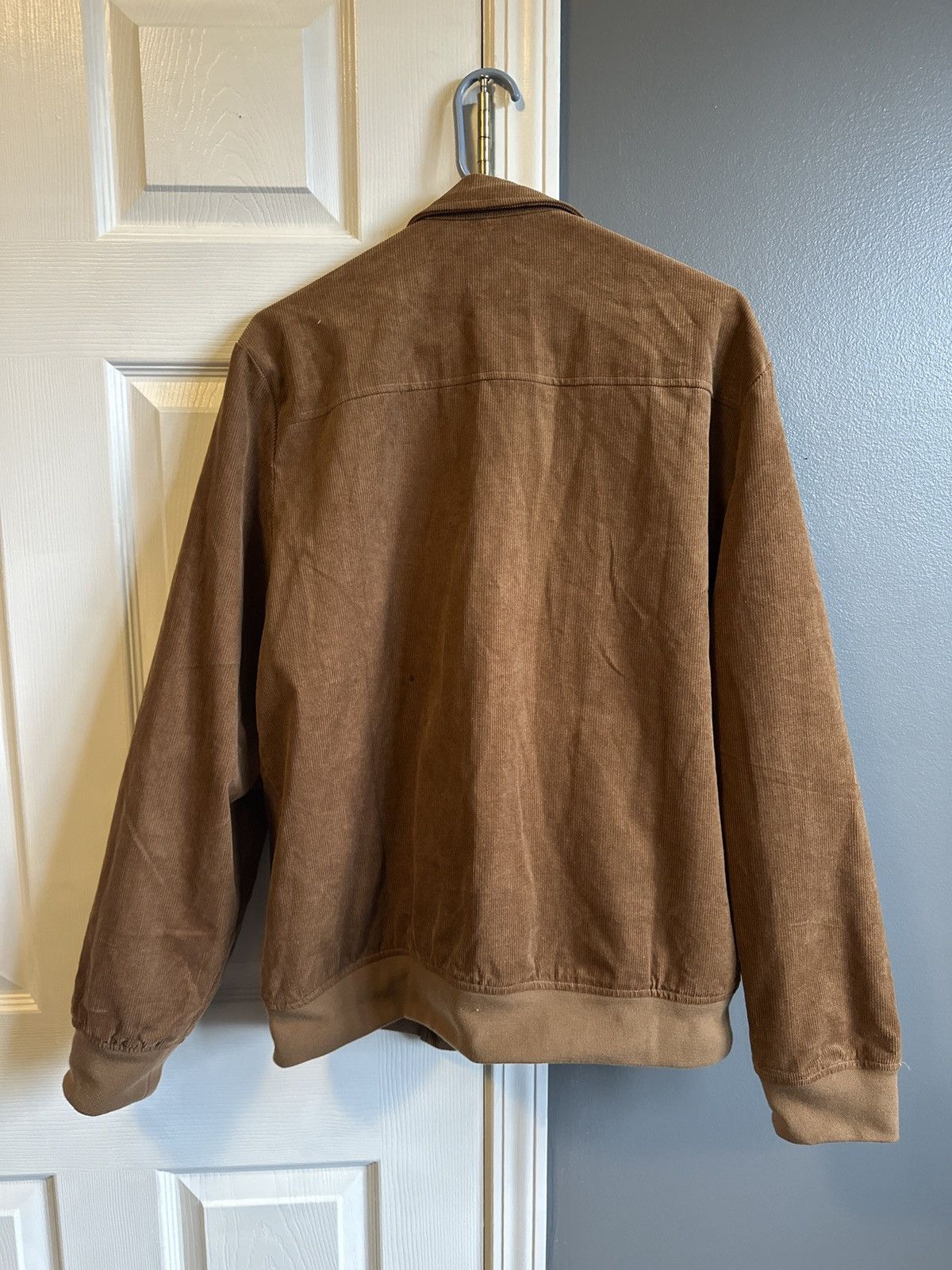 Other Brown Corduroy Zip-Up Jacket – Minimal Vintage Workwear Size US XL / EU 56 / 4 - 3 Thumbnail