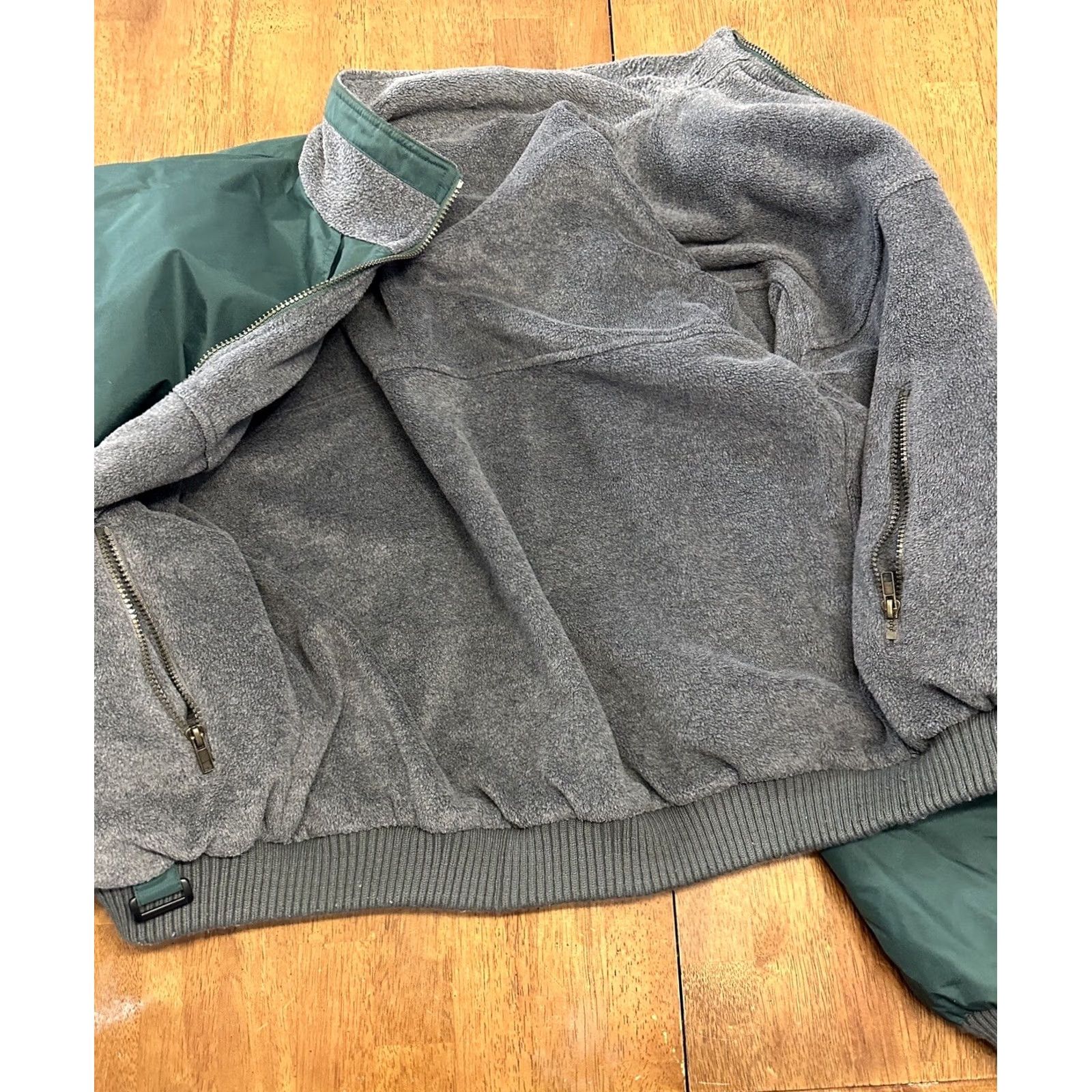 Vintage VINTAGE Ireland Fleece Lined Full Zip Jacket Large Green 90s Mens Size US L / EU 52-54 / 3 - 4 Thumbnail