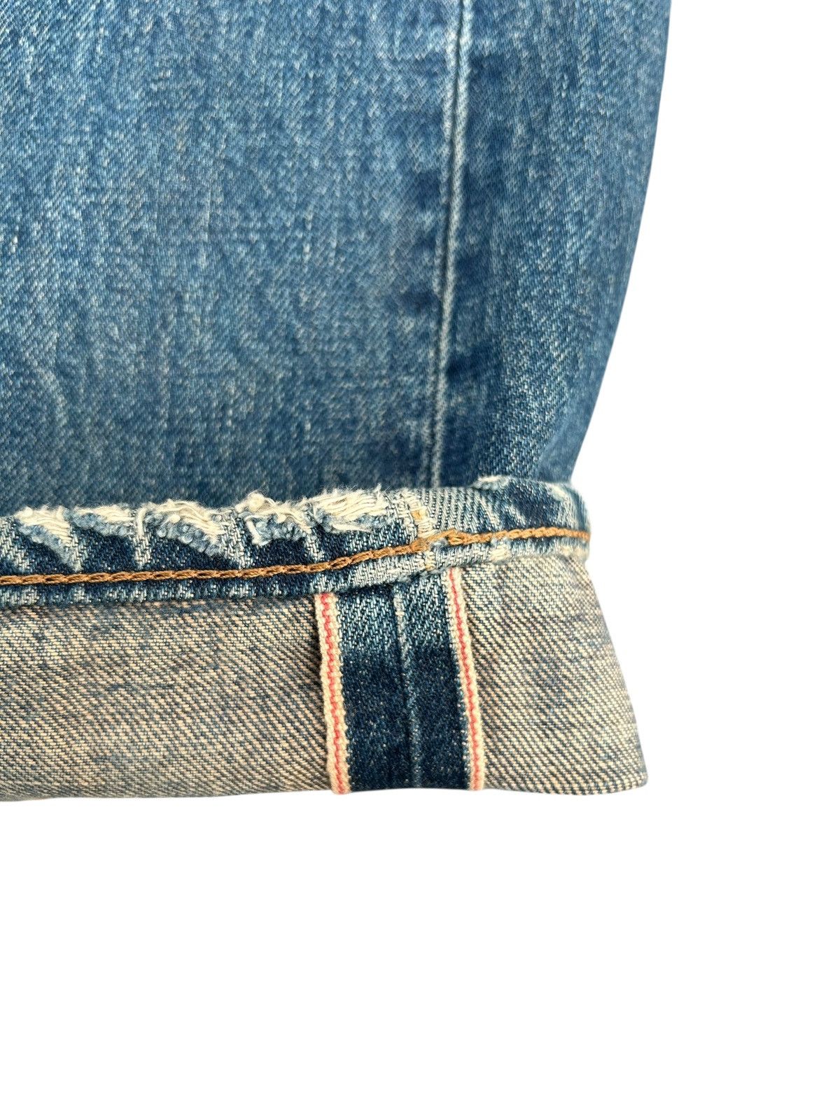 GOA G.O.A Selvedge Japanese Punk Distressed Denim Jeans Size US 31 - 4 Thumbnail