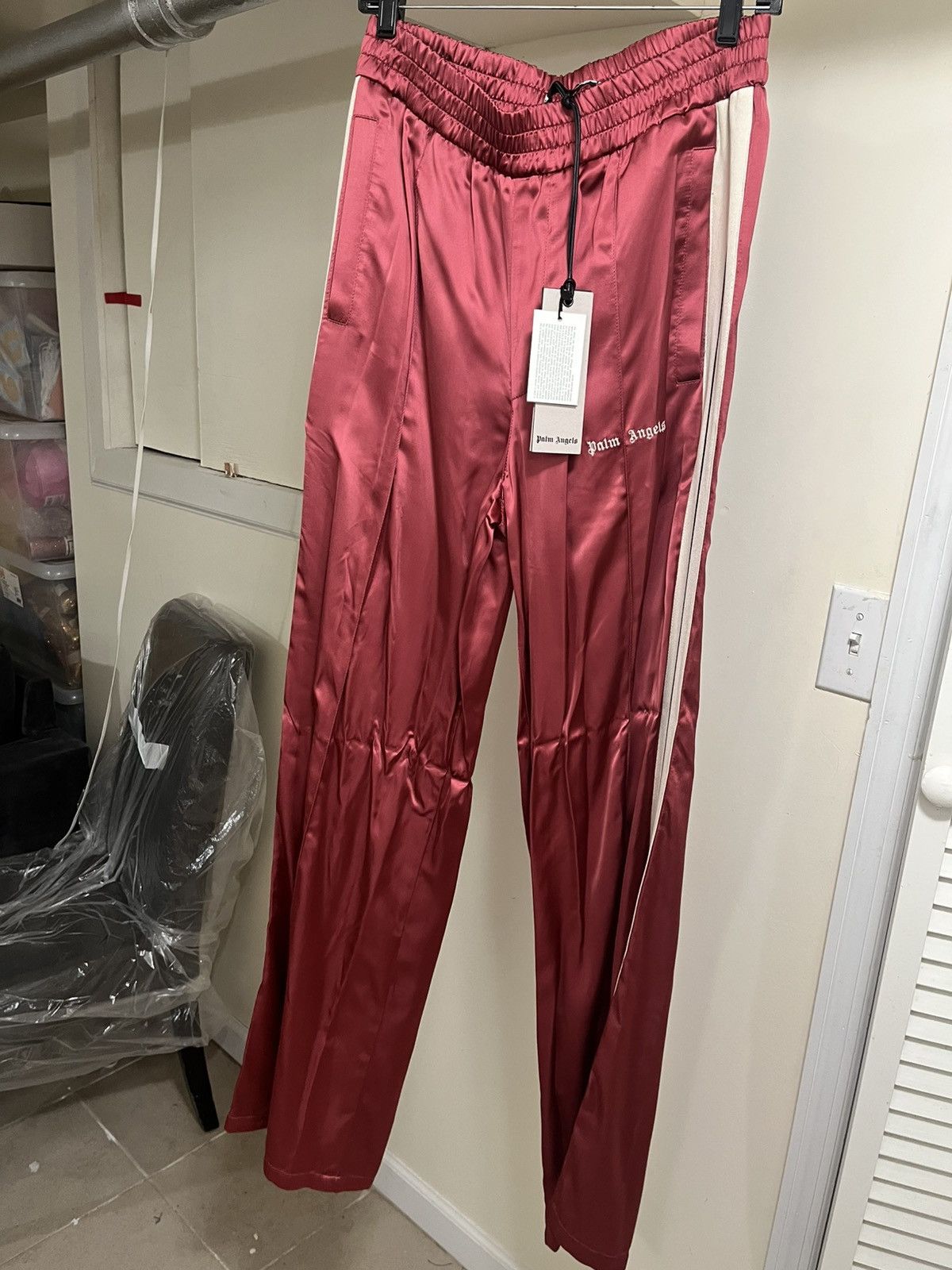 Palm Angels Palm Angels Logo Embroidered Loose Fit Track Pants XL Size US 36 / EU 52 - 7 Thumbnail