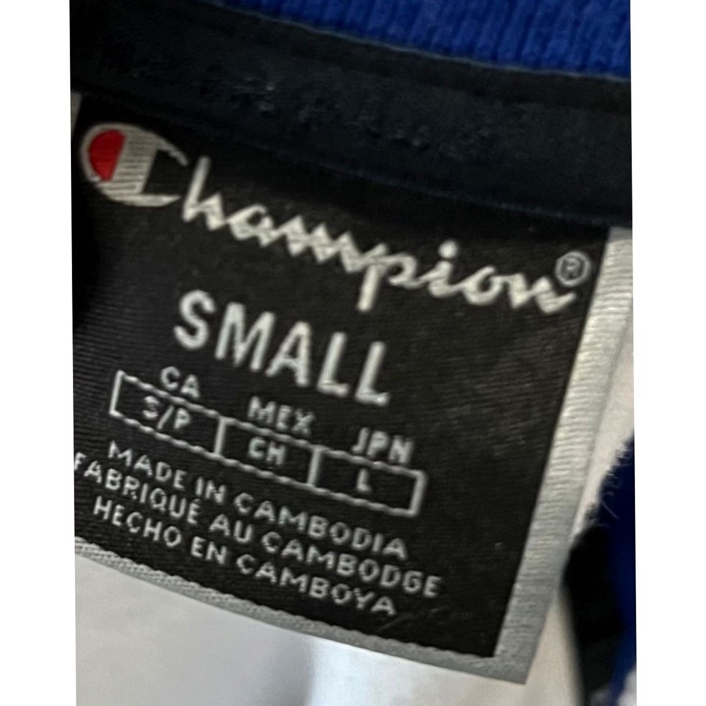 Champion VINTAGE Champion Track Jacket White Full Zip Retro Terry Cloth Mens S Blue Red Jacket Size US S / EU 44-46 / 1 - 4 Thumbnail