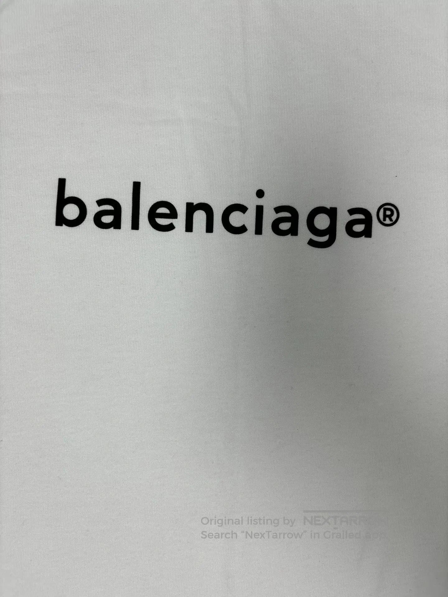 Balenciaga Balenciaga Logo Men's White XS T-Shirt. Size US XS / EU 42 / 0 - 3 Thumbnail