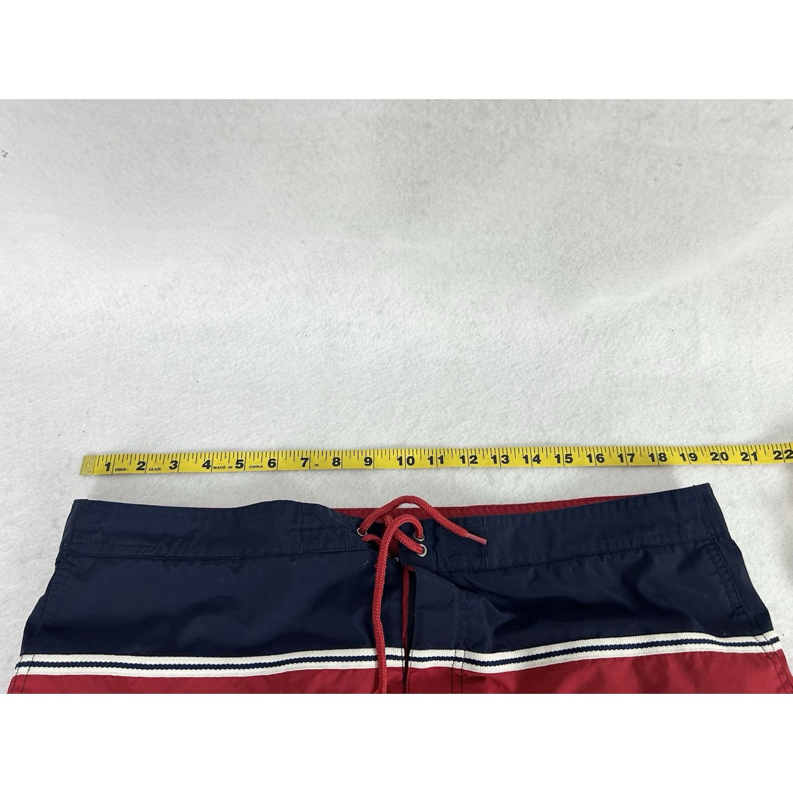 Polo Ralph Lauren VTG Polo Sport Red Striped Swim Trunks Size US 34 / EU 50 - 5 Thumbnail