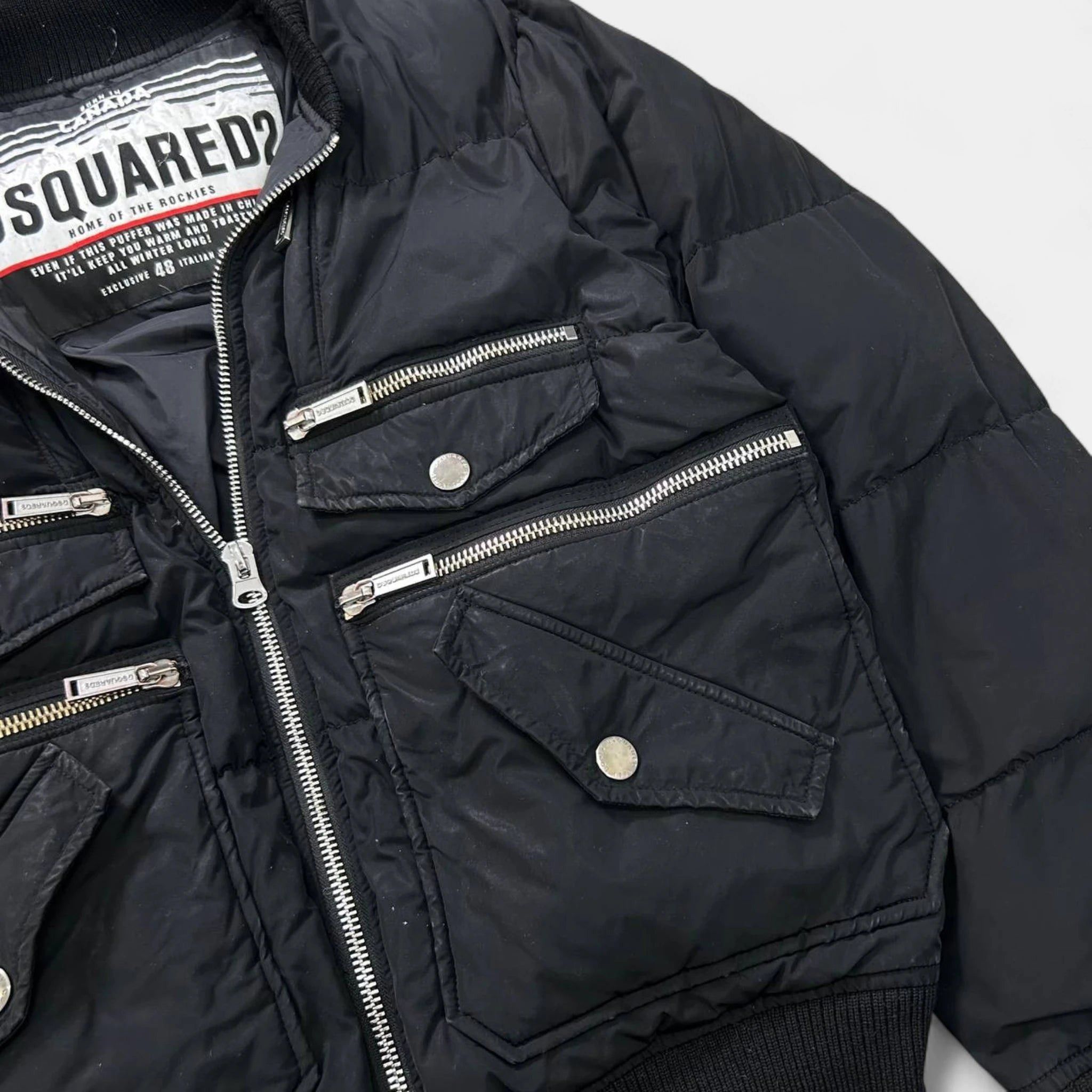 Dsquared2 Dsquared2 Multi-Pocket Puffer Bomber Jacket Size US M / EU 48-50 / 2 - 2 Thumbnail