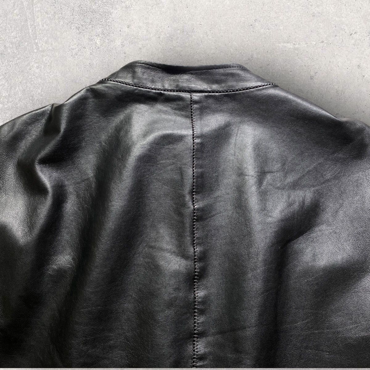 10sei0otto Vintage 10Sei0Otto Leather Jacket Black style Rick owens 00s Size US M / EU 48-50 / 2 - 9 Thumbnail