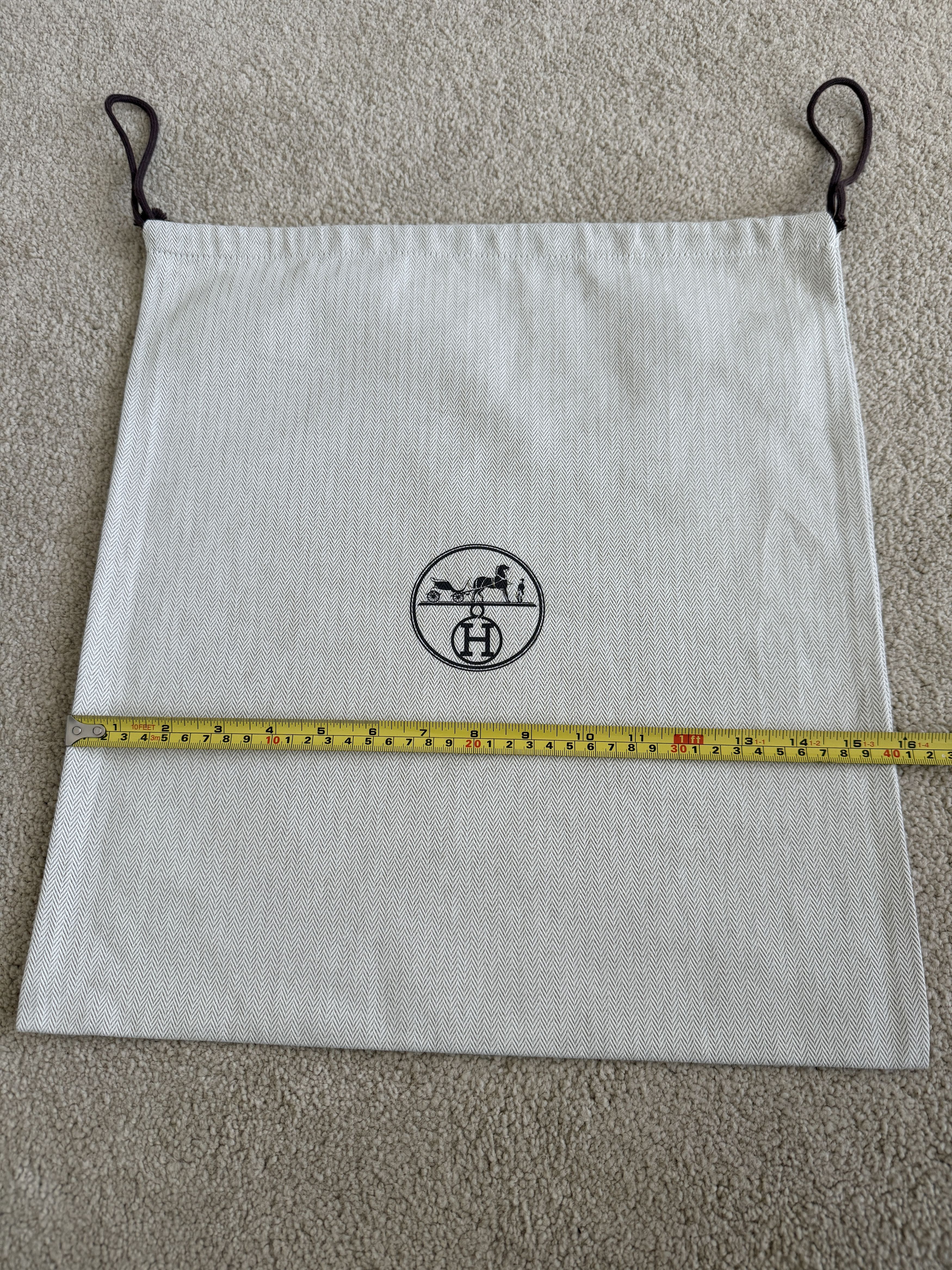 Hermes Authentic Hermes Herringbone Tweed Drawstring Dustbag Size ONE SIZE - 4 Thumbnail