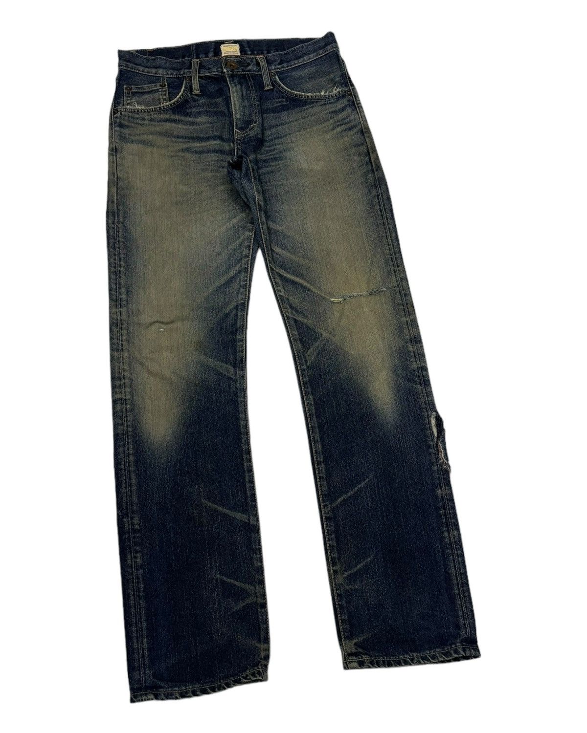 Kapital Edwin Exclusive Vintage Made in Japan Mud Wash Distress Jean Size US 30 / EU 46 - 2 Thumbnail