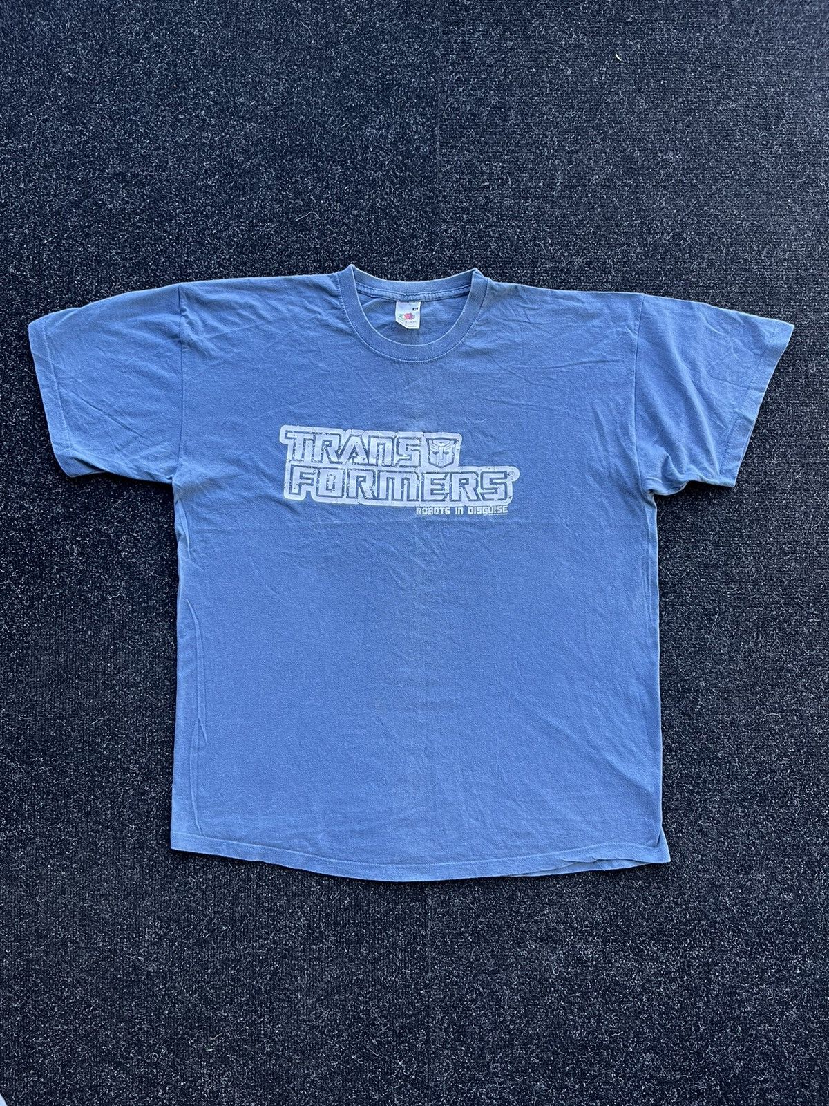Pre-owned Movie X Vintage 2007 Transformers Robots In Disguise Promo Movie Tee In Blue