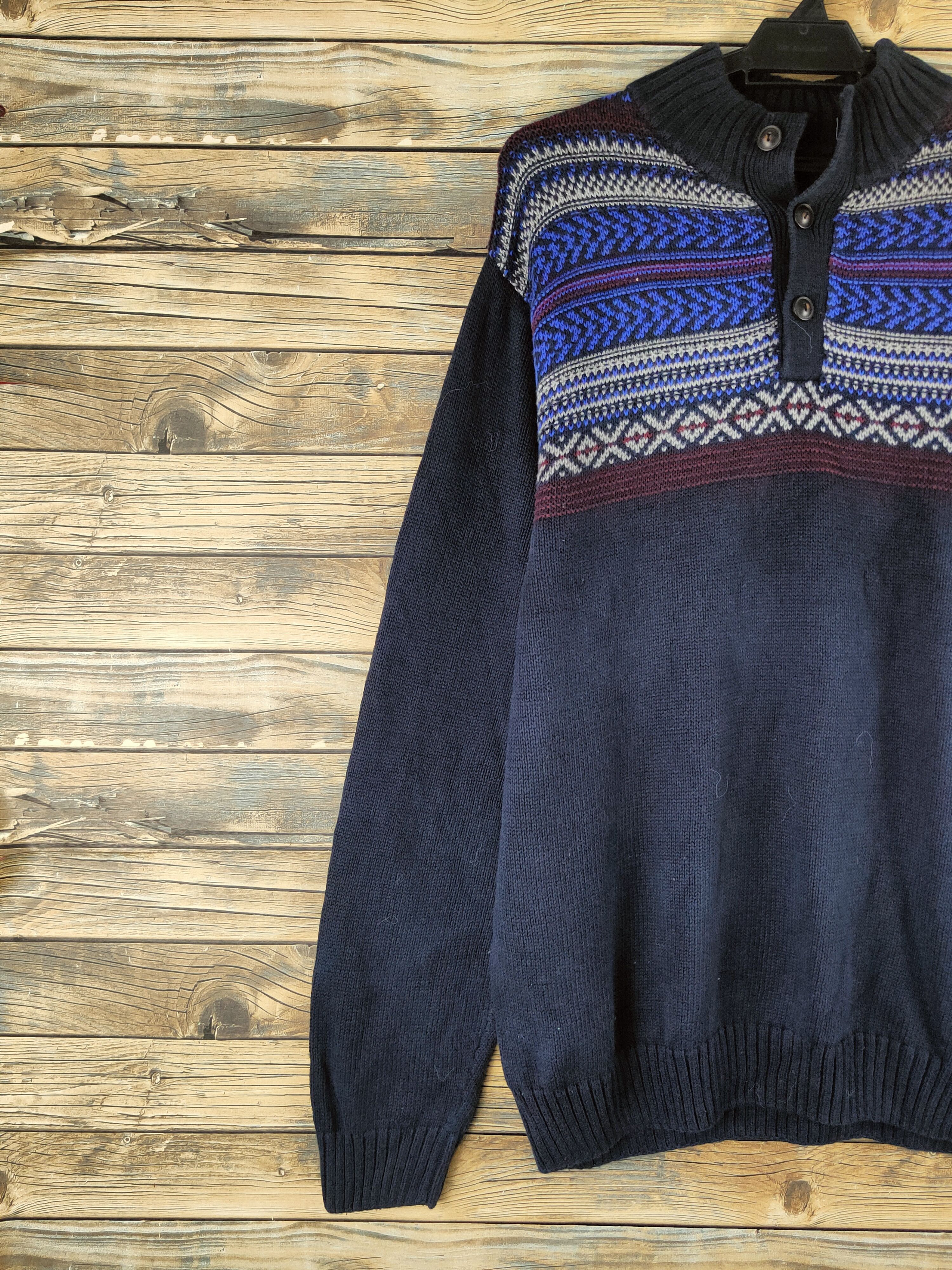 Chaps DL Chaps Navy Knitwear Sweatshirts #46-1015 Size US L / EU 52-54 / 3 - 3 Thumbnail