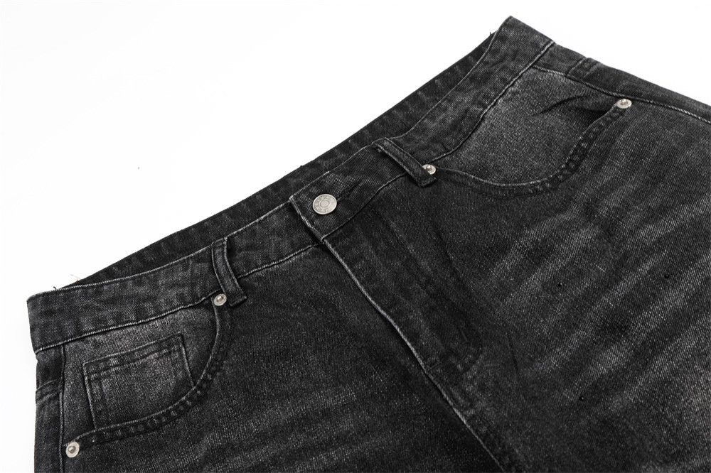 Vintage Men's High-Street Washed Loose Distressed "Scythe-Cut" Jeans Size US 32 / EU 48 - 3 Thumbnail