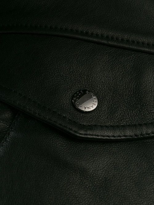 Dolce & Gabbana o1y0125 Leather Bomber Jacket in Black Size US M / EU 48-50 / 2 - 6 Thumbnail