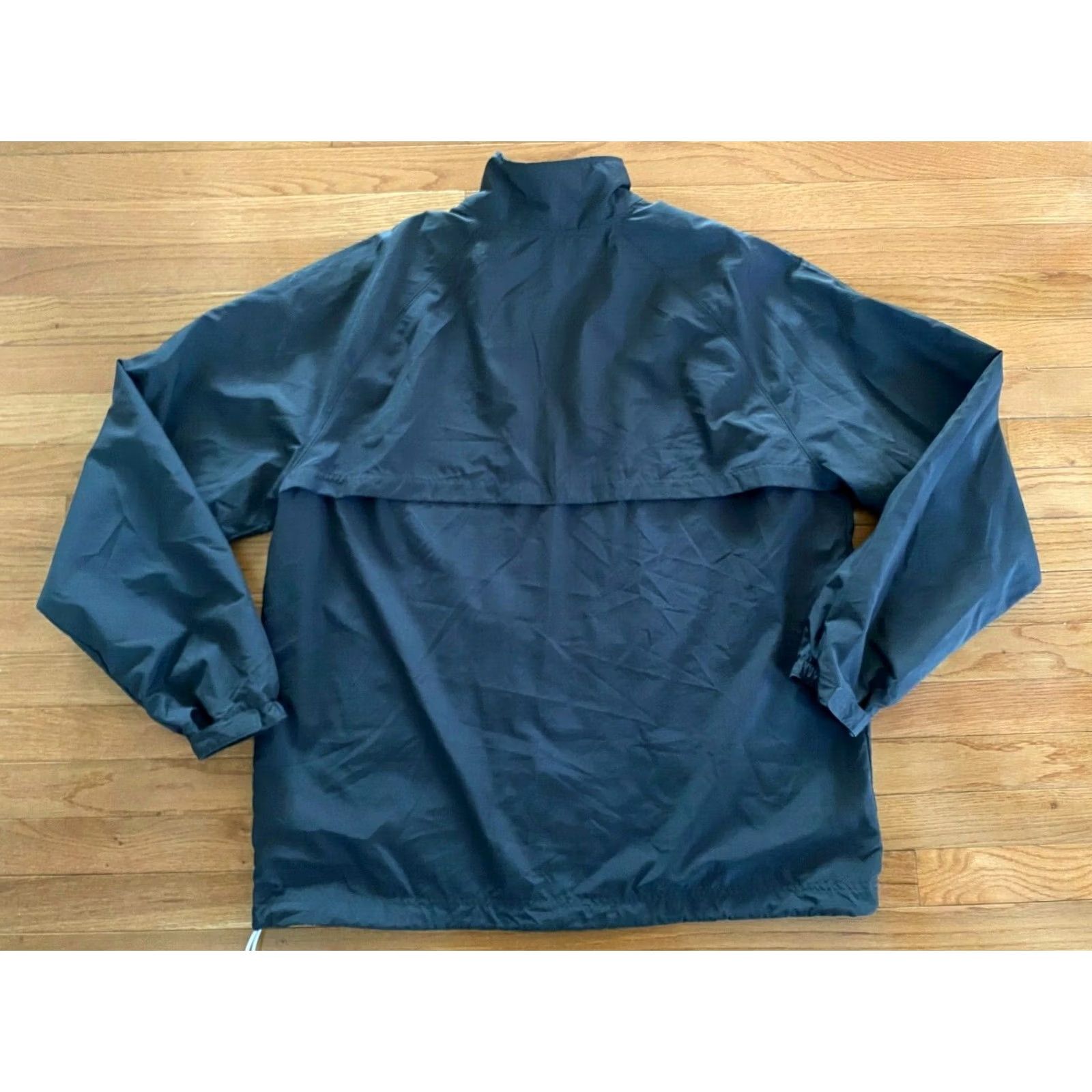 Nike VTG Nike Windbreaker Jacket XXL Mens Gray Zip Swoosh Mini Swoosh Nylon 2XL Modern Fit Size US XXL / EU 58 / 5 - 2 Thumbnail