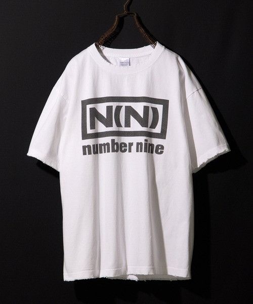 トップス 00s NUMBER(N)INE damage Number (N)ine Number nine NIN VINTAGE WASH DAMAGE message