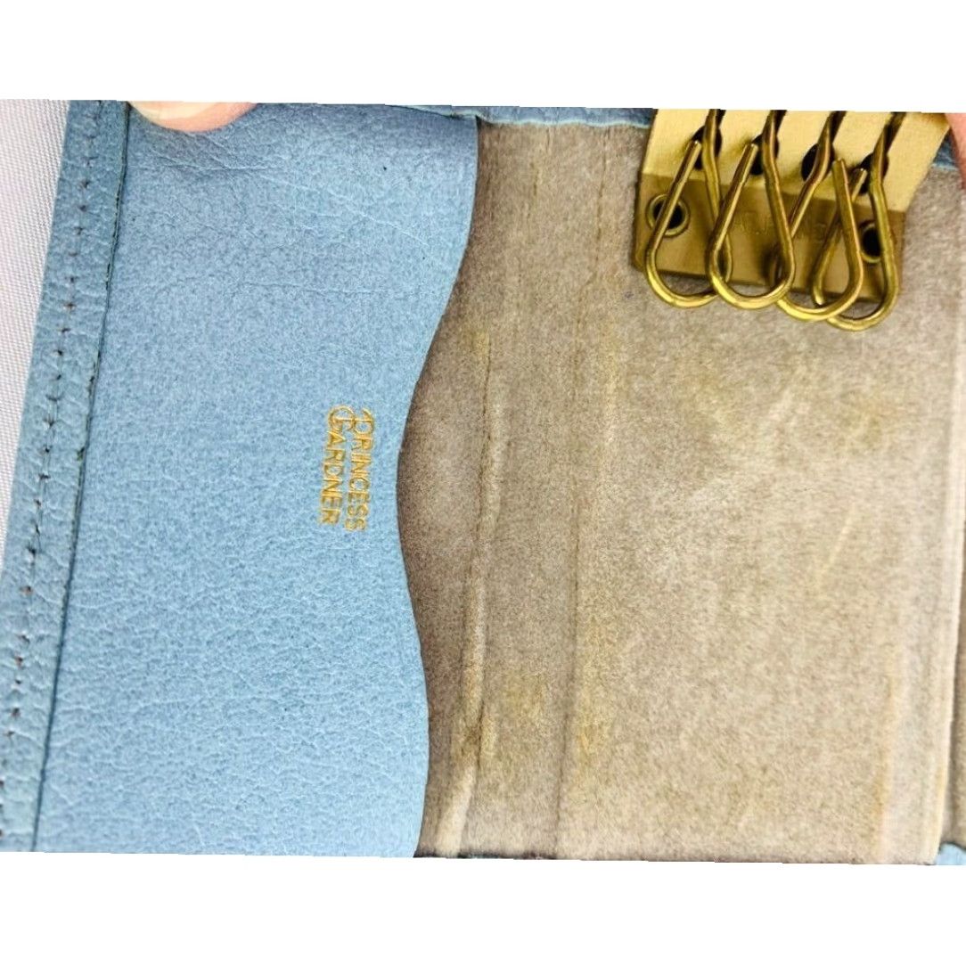 Vintage Princess Gardner Blue Key Holder Card Wallet Envelope Style Wallet 3.5" x 2" Blue Womens Mens Girls Size ONE SIZE - 7 Thumbnail