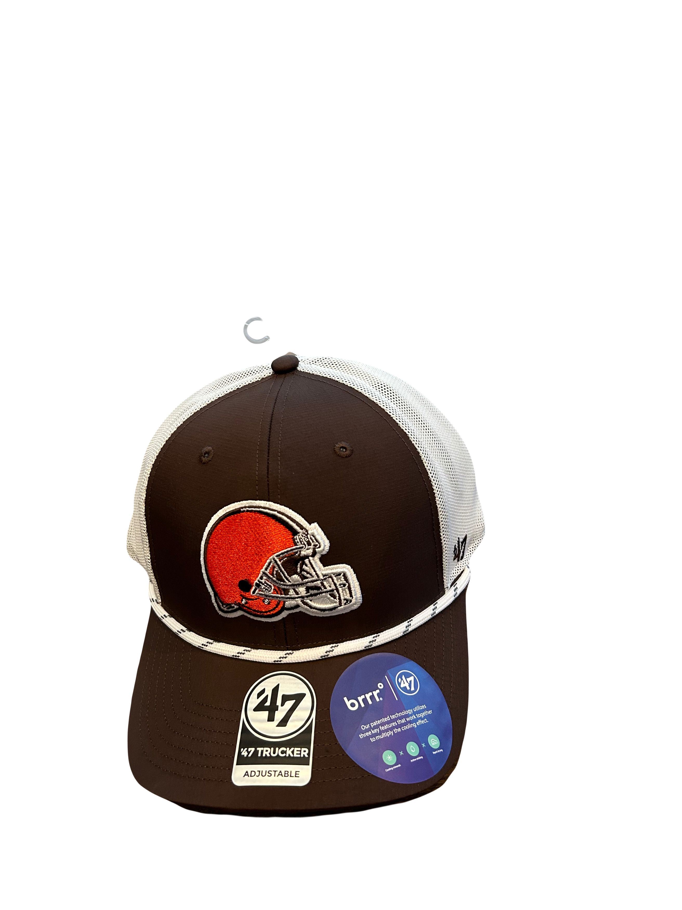 47 Brand NWT Cleveland Browns '47 Brand Burden Trucker Snapback Hat ...