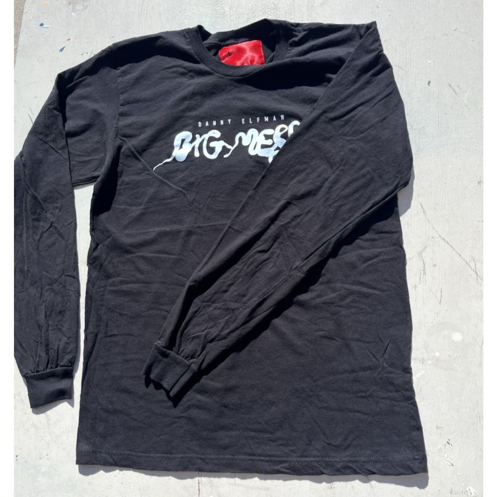 Vintage Danny Elfman Men's T-Shirt Black Spell-Out L Oingo Boingo 80s Simpsons Big Mess Size US L / EU 52-54 / 3 - 5 Thumbnail