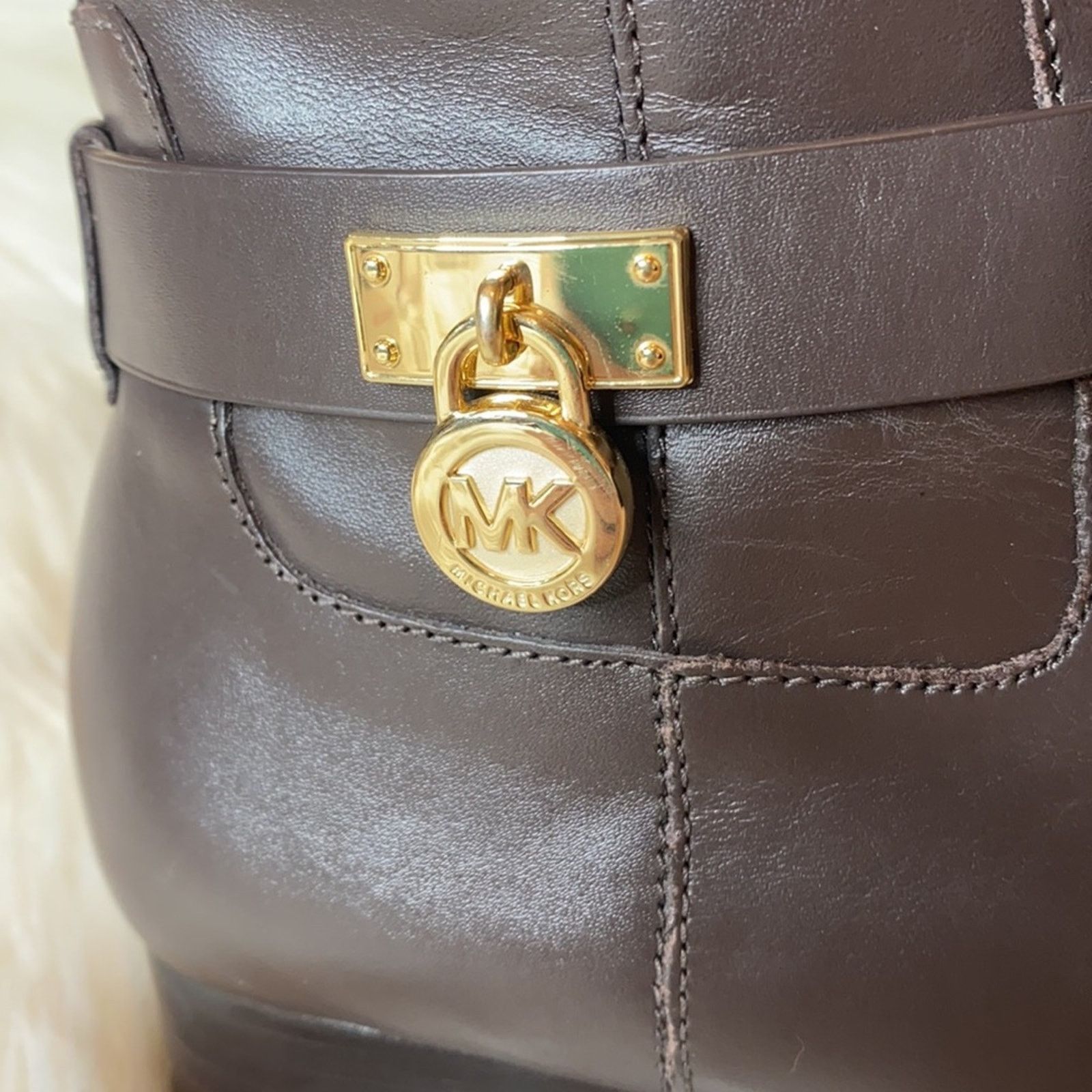 Michael Kors Michael Kors Ryan Leather Riding Boots 5.5 NWOT Size US 5.5 / IT 35.5 - 5 Thumbnail