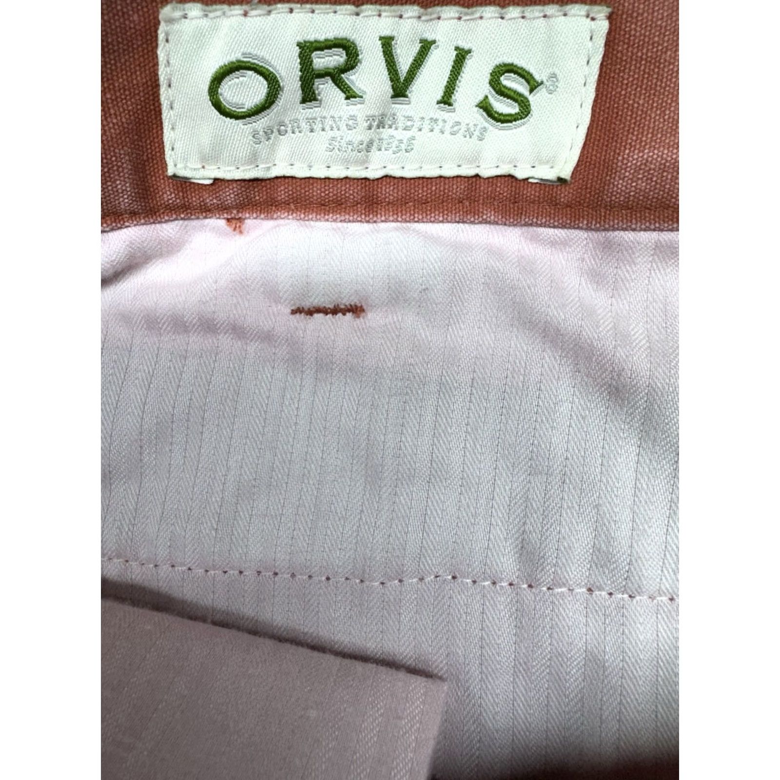 Orvis Orvis Pants Lightweight Cotton Flat Front Casual Chinos Preppy Salmon Mens 40x30 Size US 40 / EU 56 - 2 Thumbnail