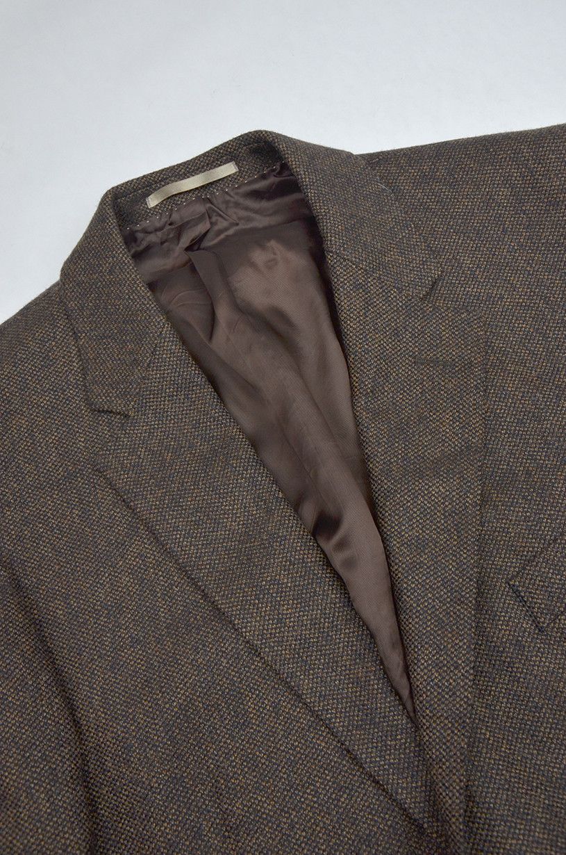 Burberry Burberry Brown Flannel Classic British Style Blazer 52 Size 52R - 6 Thumbnail