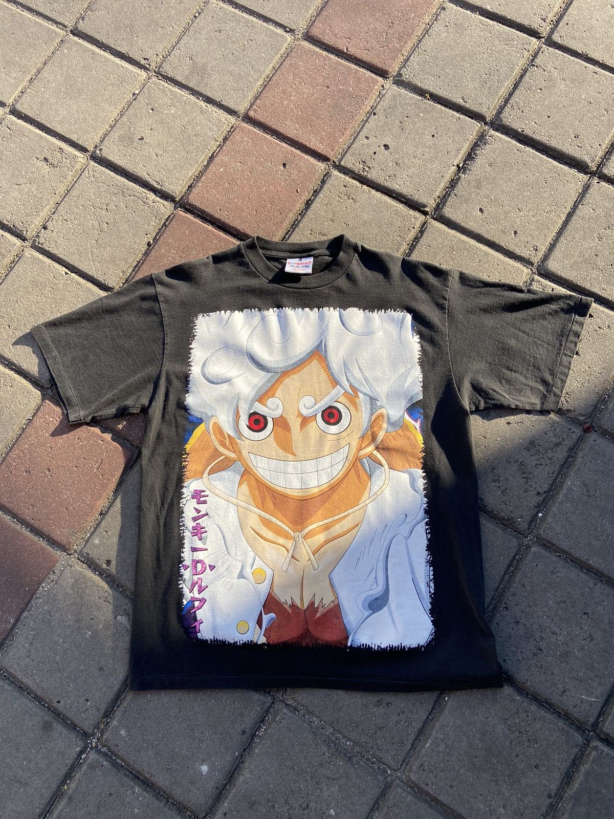 image of Anima x One Piece Monkey D. Luffy Gear 5 in Black, Men's (Size XL)