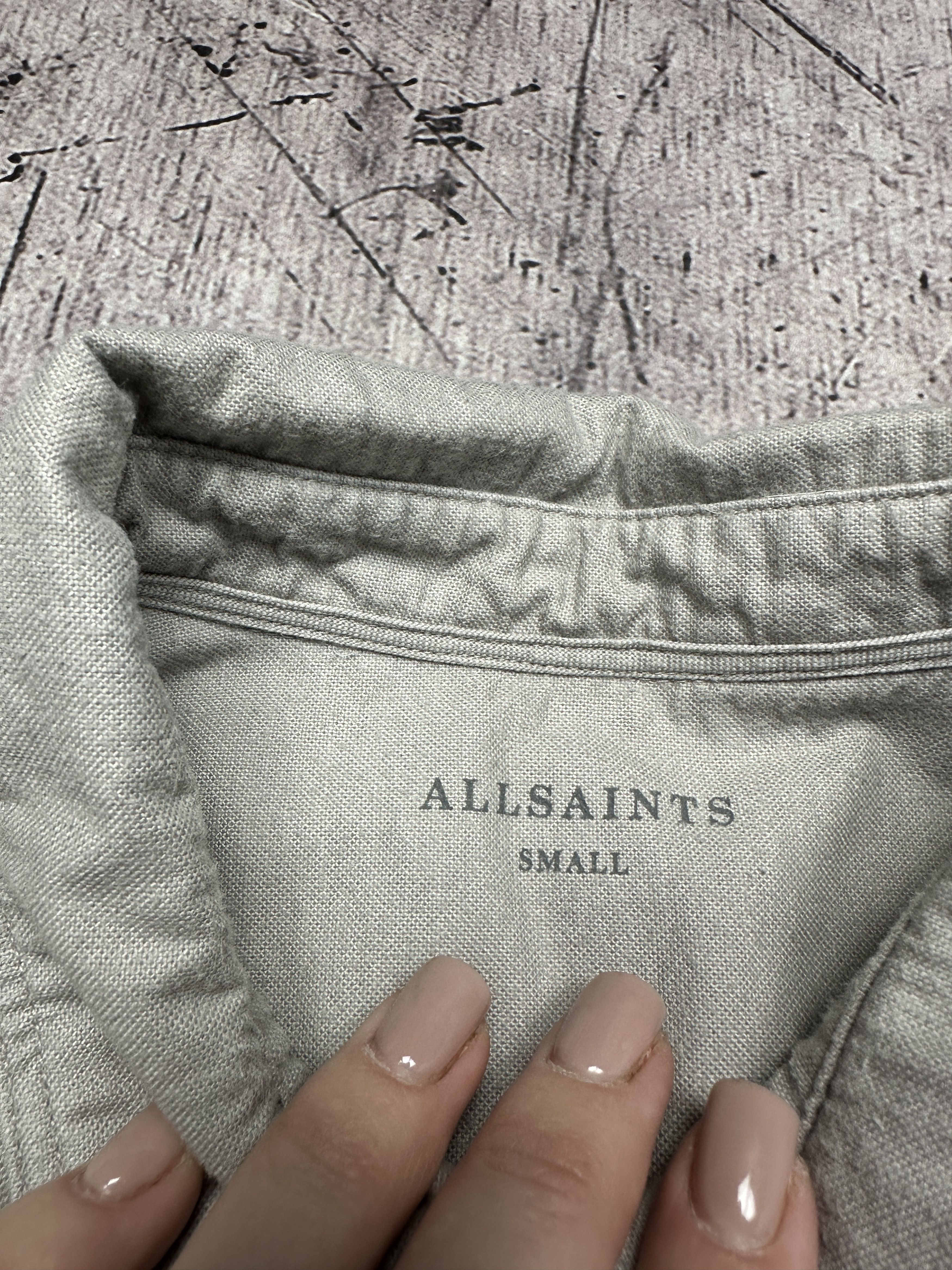 Allsaints Allsaints Vintage Mens Hungtingdon Long Sleeve Shirt Size US S / EU 44-46 / 1 - 4 Thumbnail