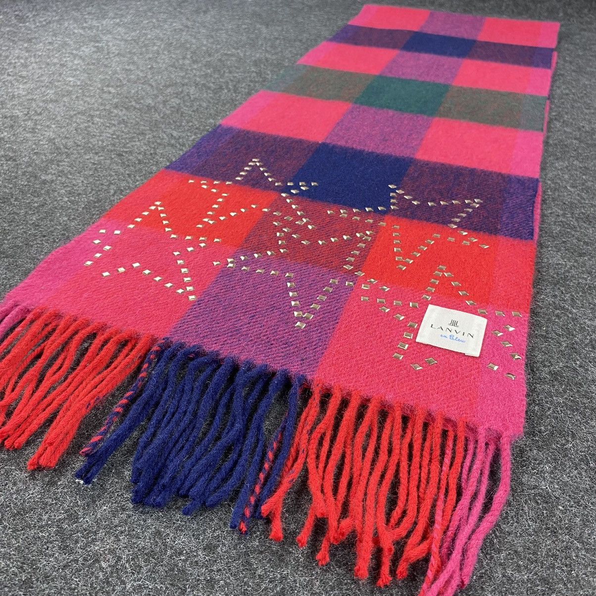 Lanvin × Vintage Lanvin Scarf # Muffler # Neckwear # D273 Size ONE SIZE - 4 Thumbnail