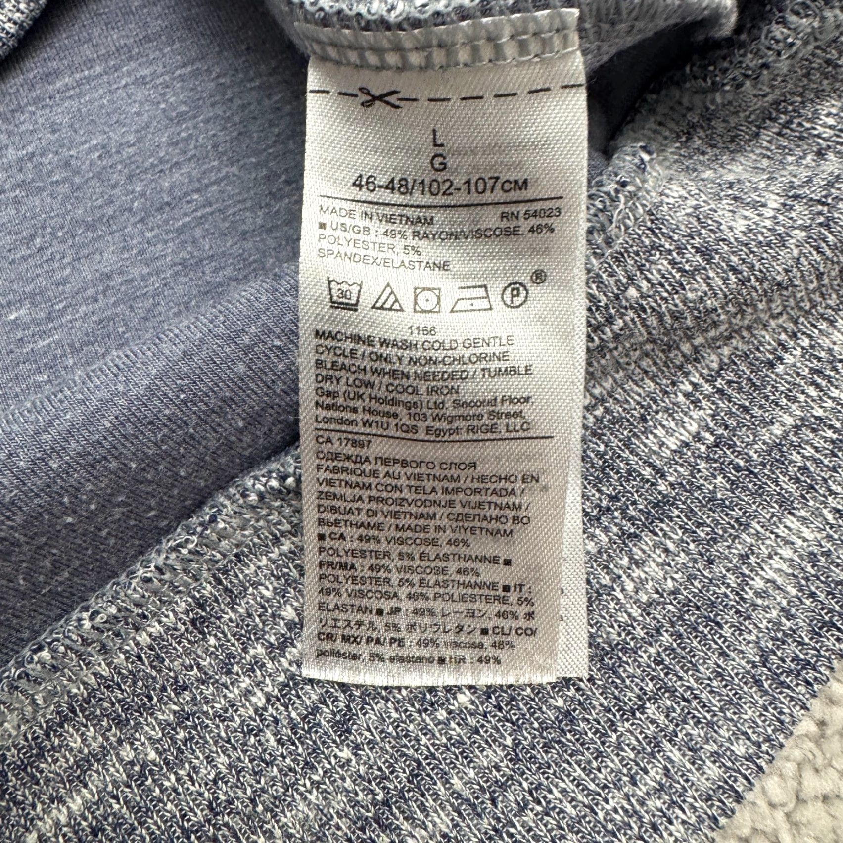 Banana Republic Banana Republic Pullover Sweater Men Large Blue Heather Crew Neck Casual Size US L / EU 52-54 / 3 - 6 Thumbnail