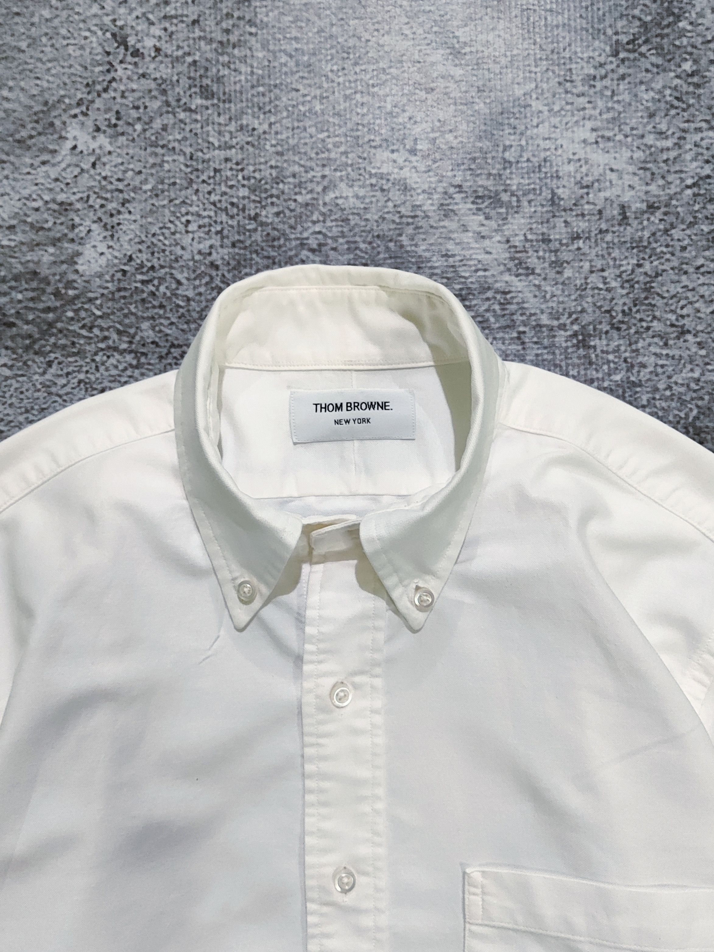 Thom Browne Thom Browne White Oxford Shirts Button Up Size US M / EU 48-50 / 2 - 7 Thumbnail