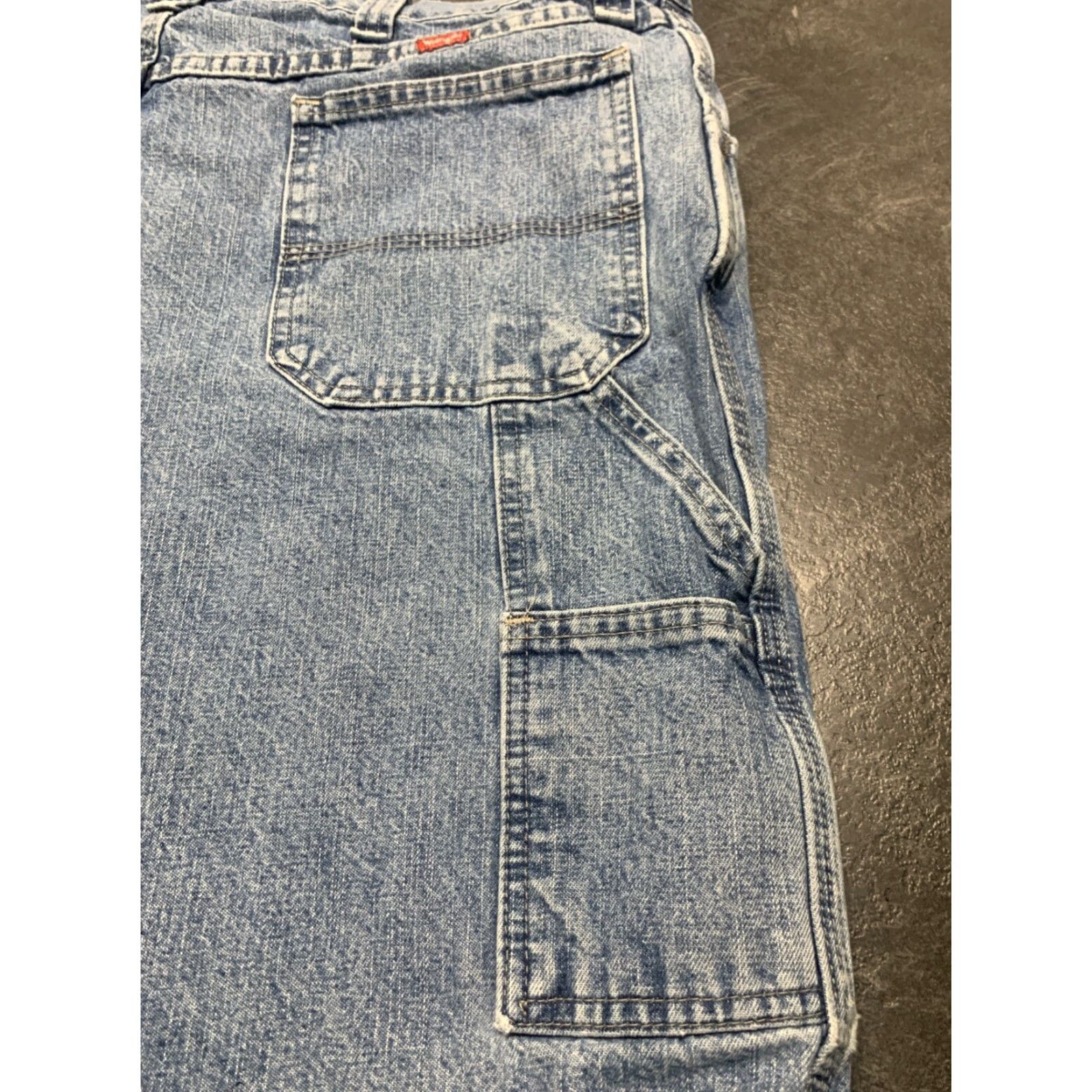 Wrangler Wrangler Cargo Shorts Men’s 38 Blue Denim Regular Fit Casual Workwear Size US 38 / EU 54 - 5 Thumbnail