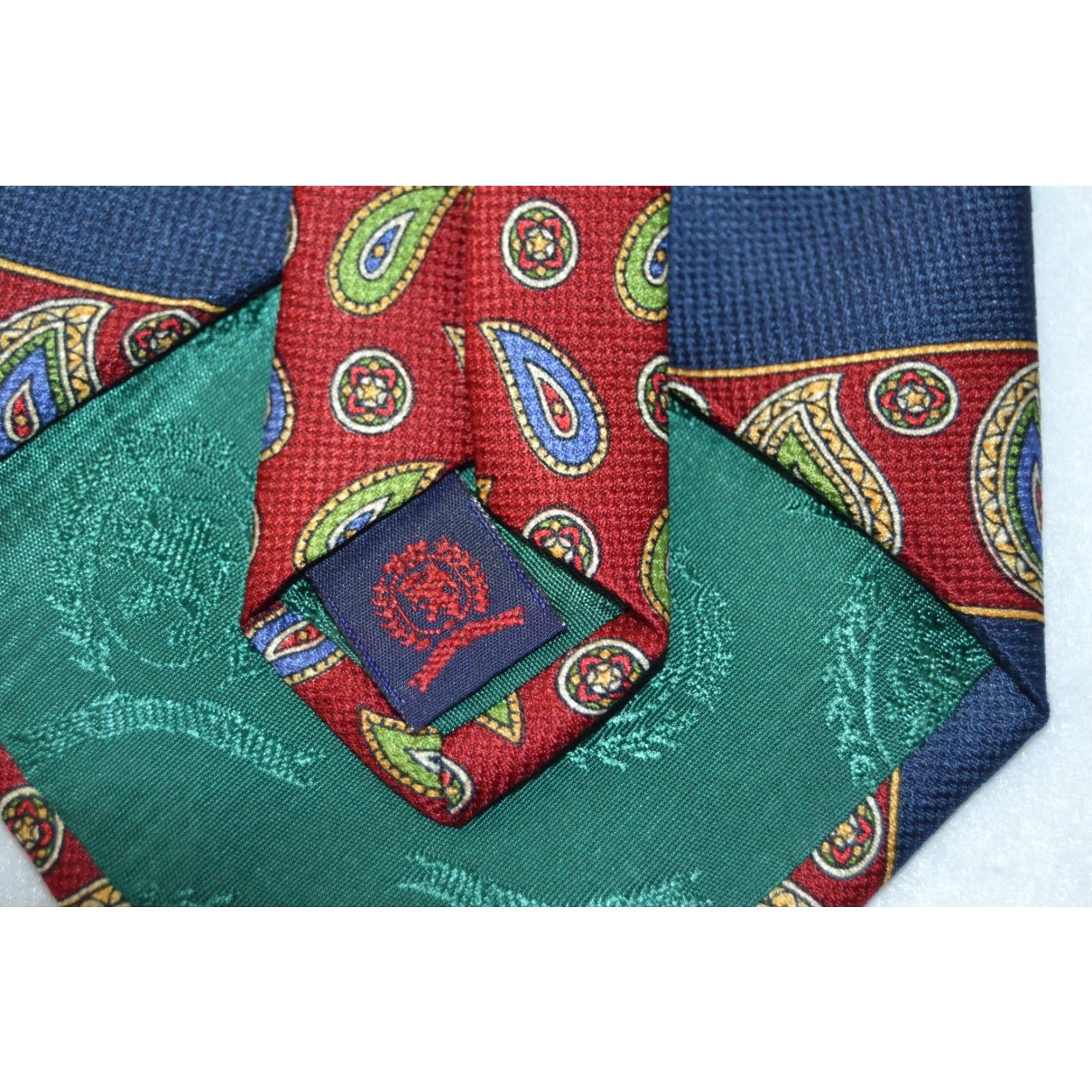 Tommy Hilfiger Tommy Hilfiger Necktie Men 100% Silk Blue Stripe Paisley Made In USA Vintage No Size ONE SIZE - 5 Thumbnail
