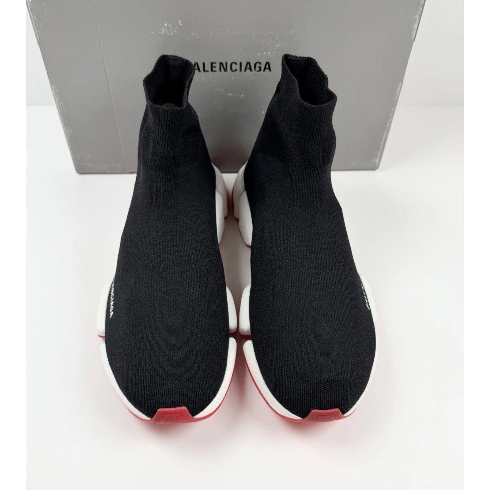 Balenciaga Size 46EU/13US - Balenciaga Speed Triple Black Red NEW! Size US 13 / EU 46 - 3 Thumbnail