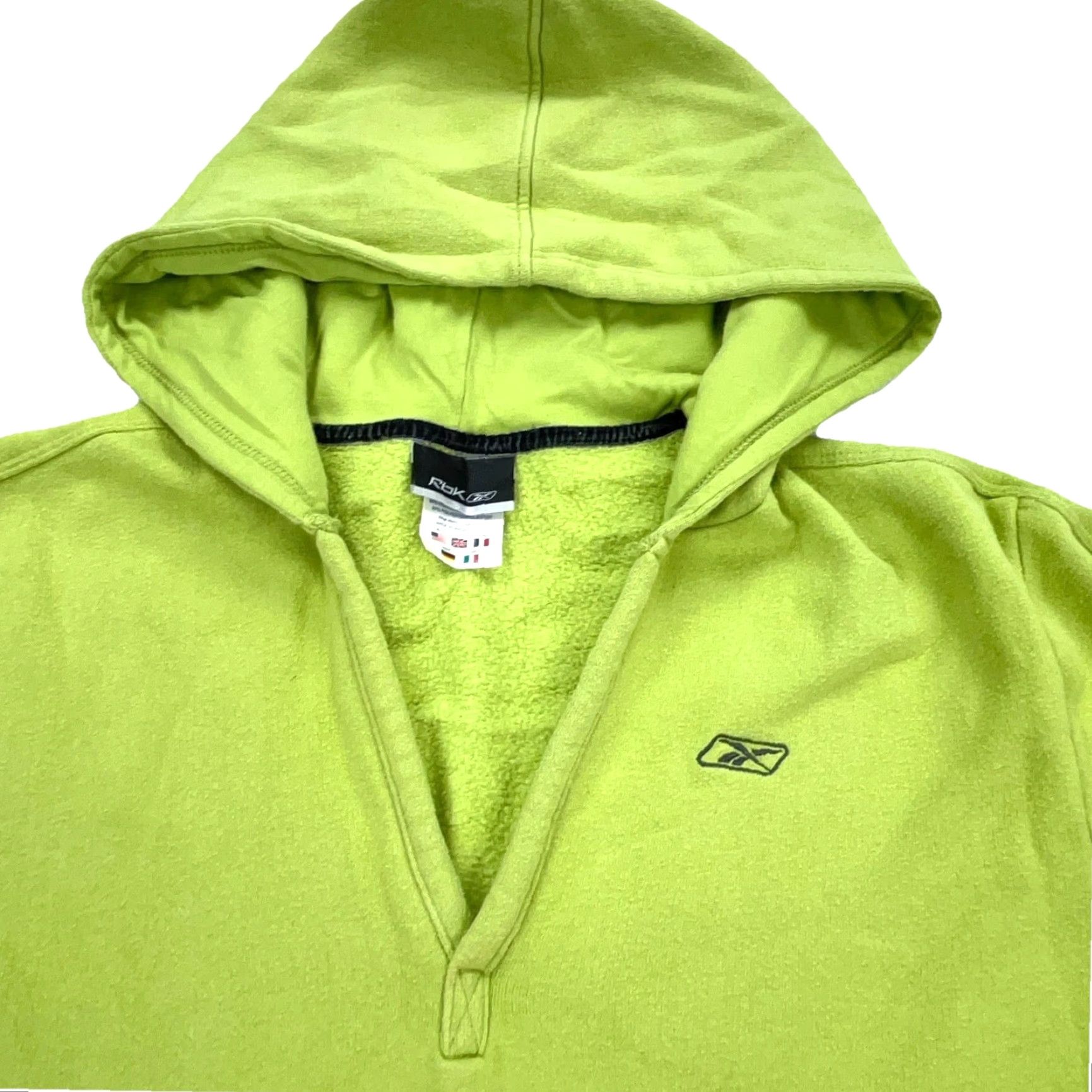 Reebok Reebok Hoodie Women XL Green Pullover Sweatshirt V-Neck Activewear Sports Size XL / US 12-14 / IT 48-50 - 3 Thumbnail