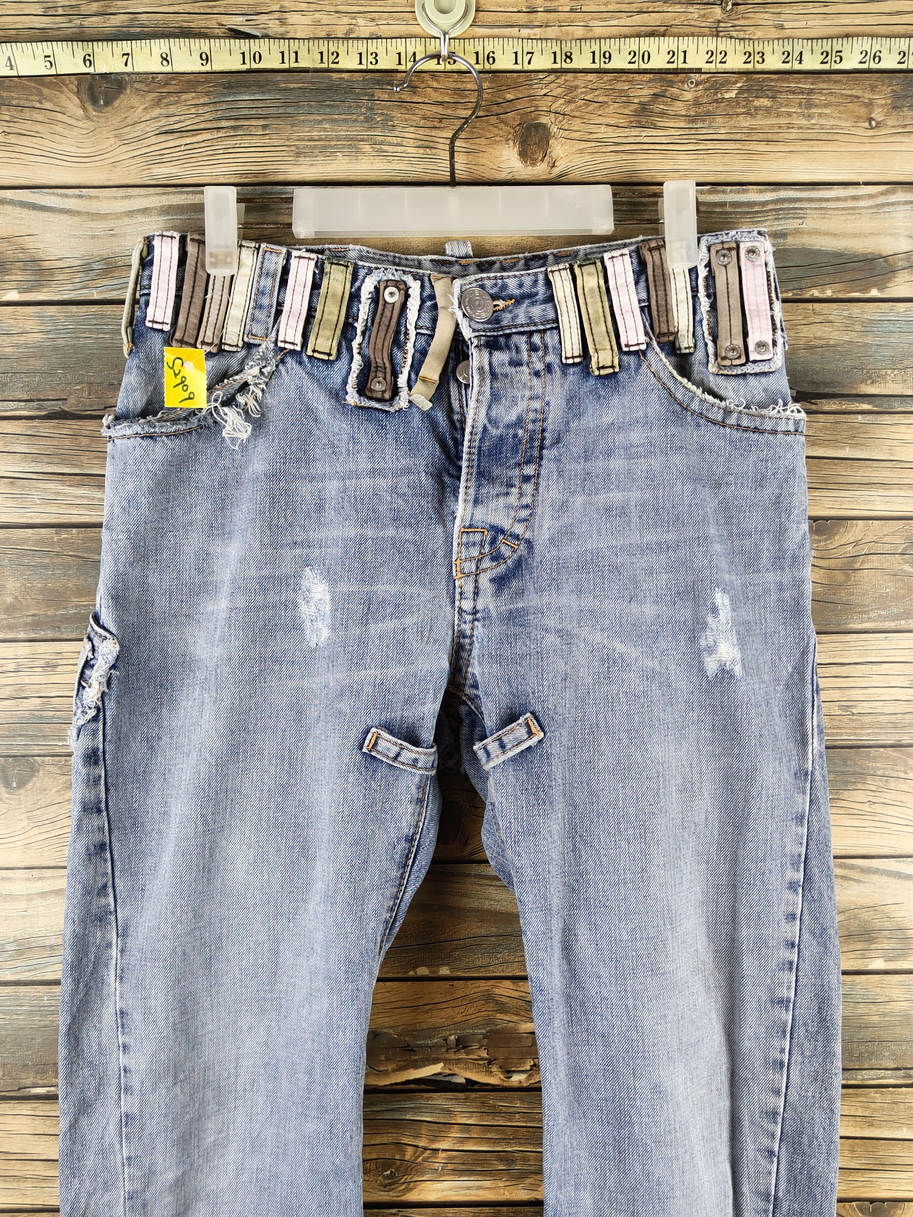 Dsquared2 D Dsquared2 Blue Distressed Ripped Jeans #S2909 Size US 30 / EU 46 - 2 Thumbnail