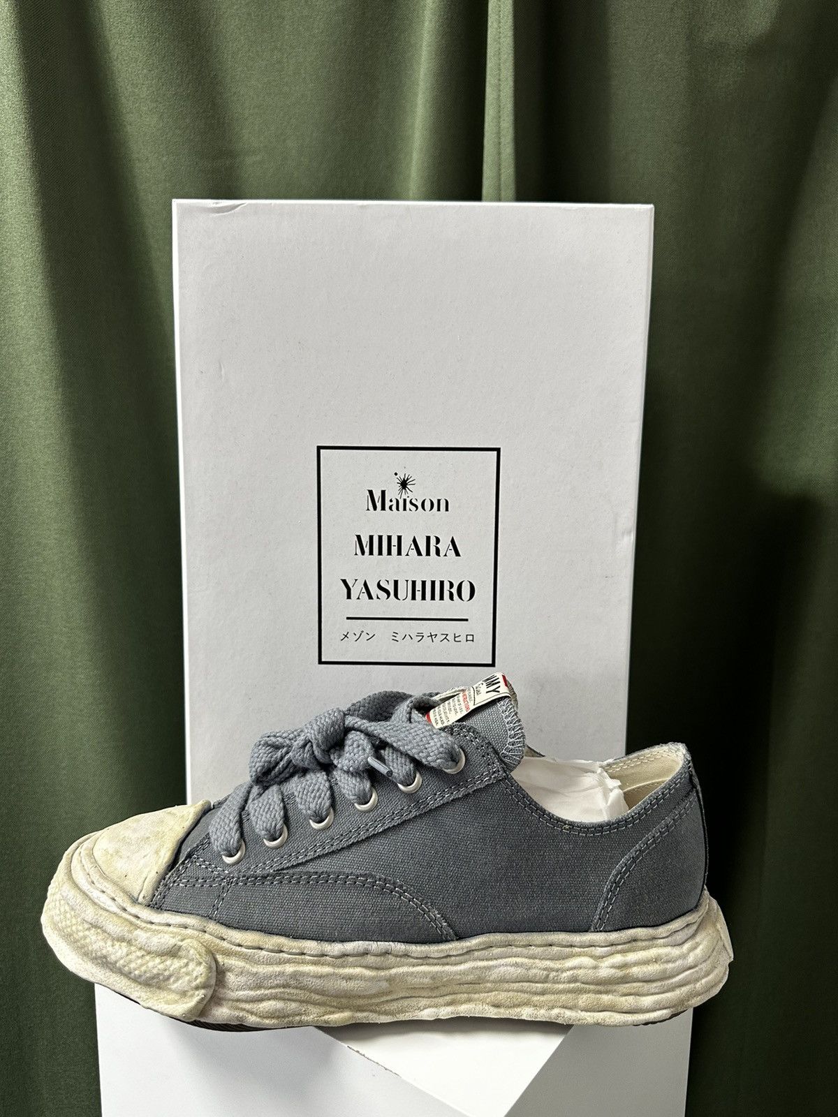 Maison MIHARA YASUHIRO Maison Mihara Peterson 23 OG Sole Canvas Low Dyed Black Size US 10.5 / EU 43-44 - 9 Thumbnail