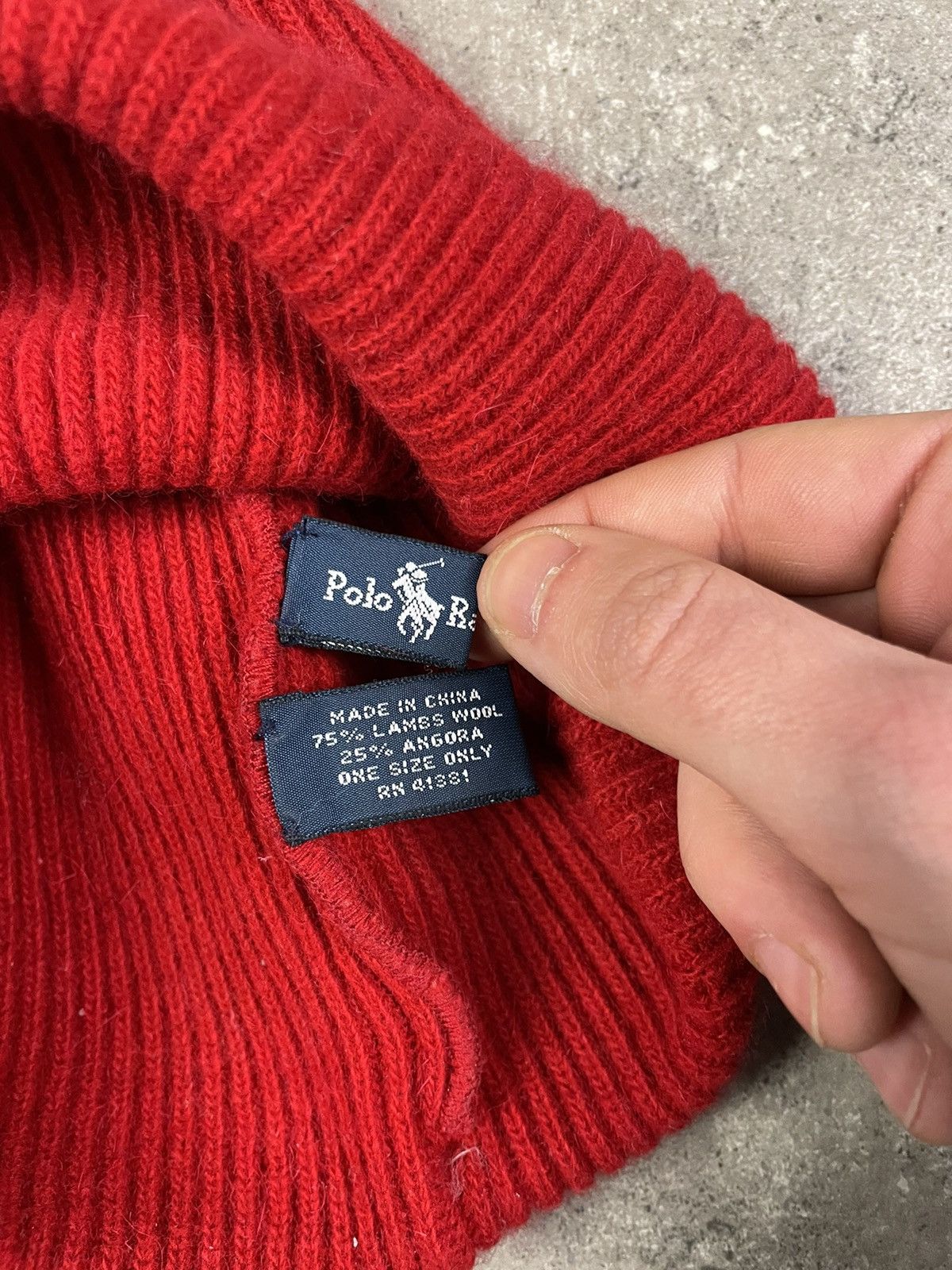 Polo Ralph Lauren × Vintage Vintage Y2K Polo Ralph Lauren beanie Size ONE SIZE - 2 Thumbnail