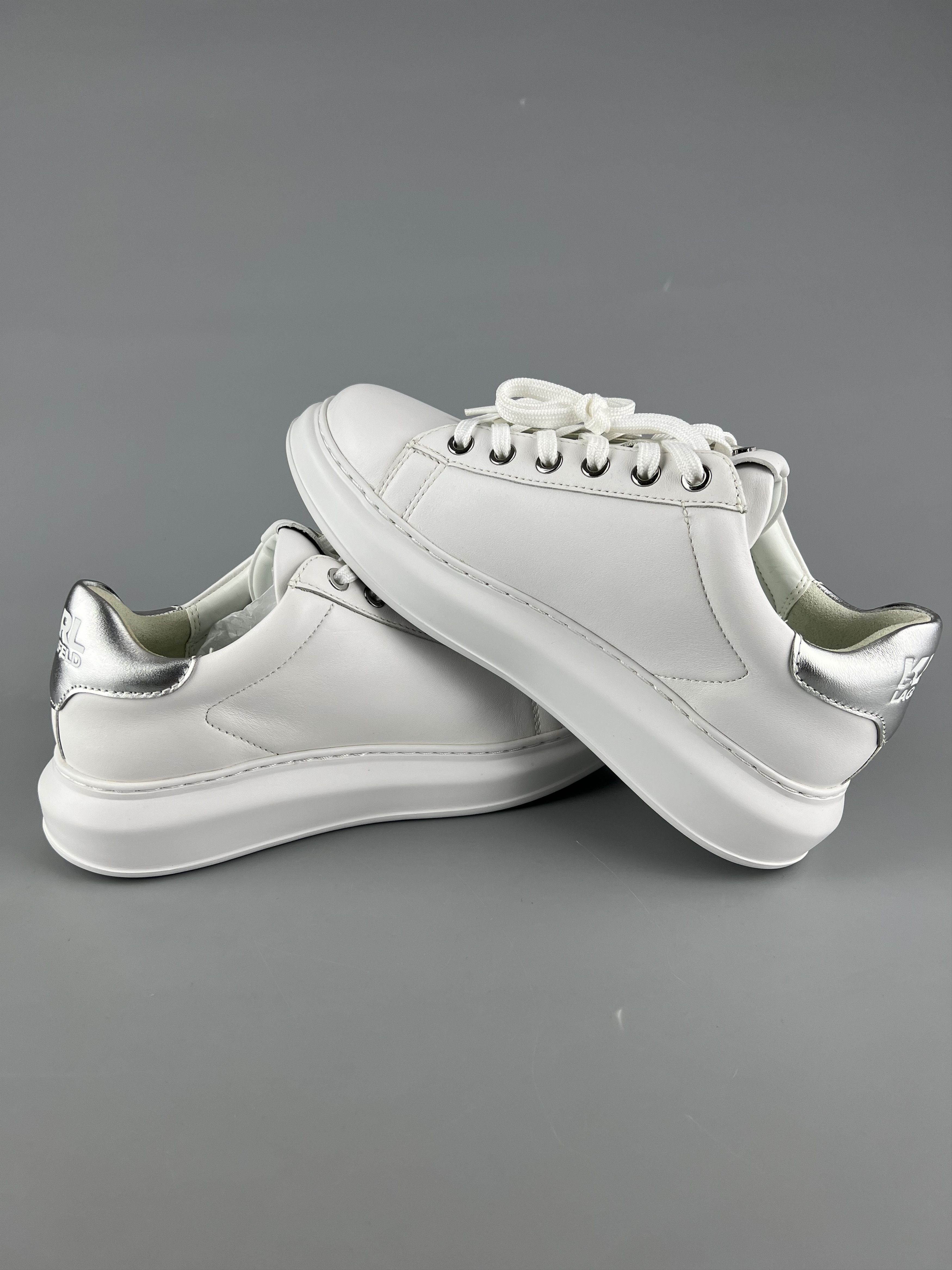 Karl Lagerfeld Karl Lagerfeld Karl Iconic 3D Logo Women's Leather Sneakers Size US 7 / IT 37 - 5 Thumbnail