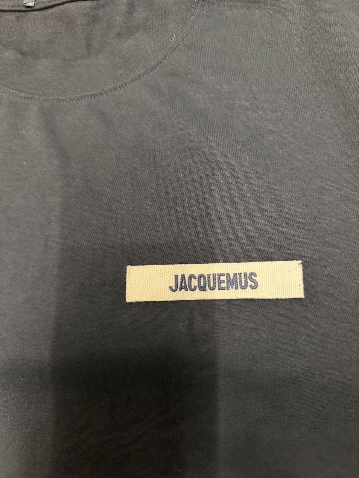 Jacquemus Jacquemus Black ‘Gros Grain’ T-Shirt XL Made in Portugal Size US XL / EU 56 / 4 - 3 Thumbnail