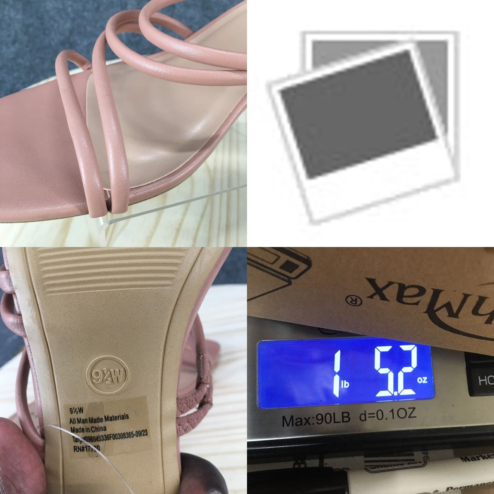 Vintage A New Day Sandals Womens 9.5 W Blakely Mule Slides Pink Faux Leather Block NEW Size US 10 / IT 40 - 9 Thumbnail