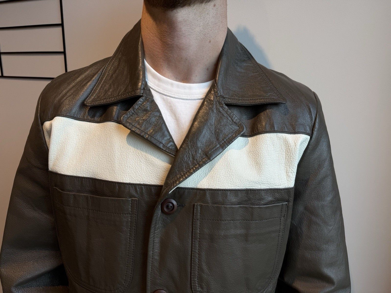 Diesel Vintage Diesel Leather Jacket Trench Blazer 2000s Y2K Men’s Size US L / EU 52-54 / 3 - 9 Thumbnail
