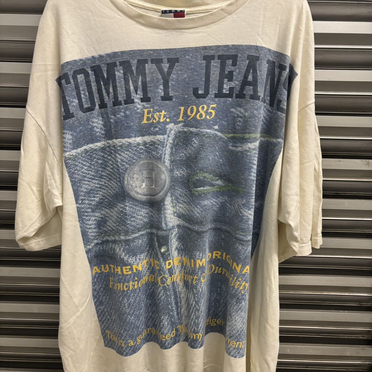 Tommy Hilfiger × Vintage Tommy Jeans Vintage Oversized Tee Made in USA Size US XL / EU 56 / 4 - 2 Thumbnail