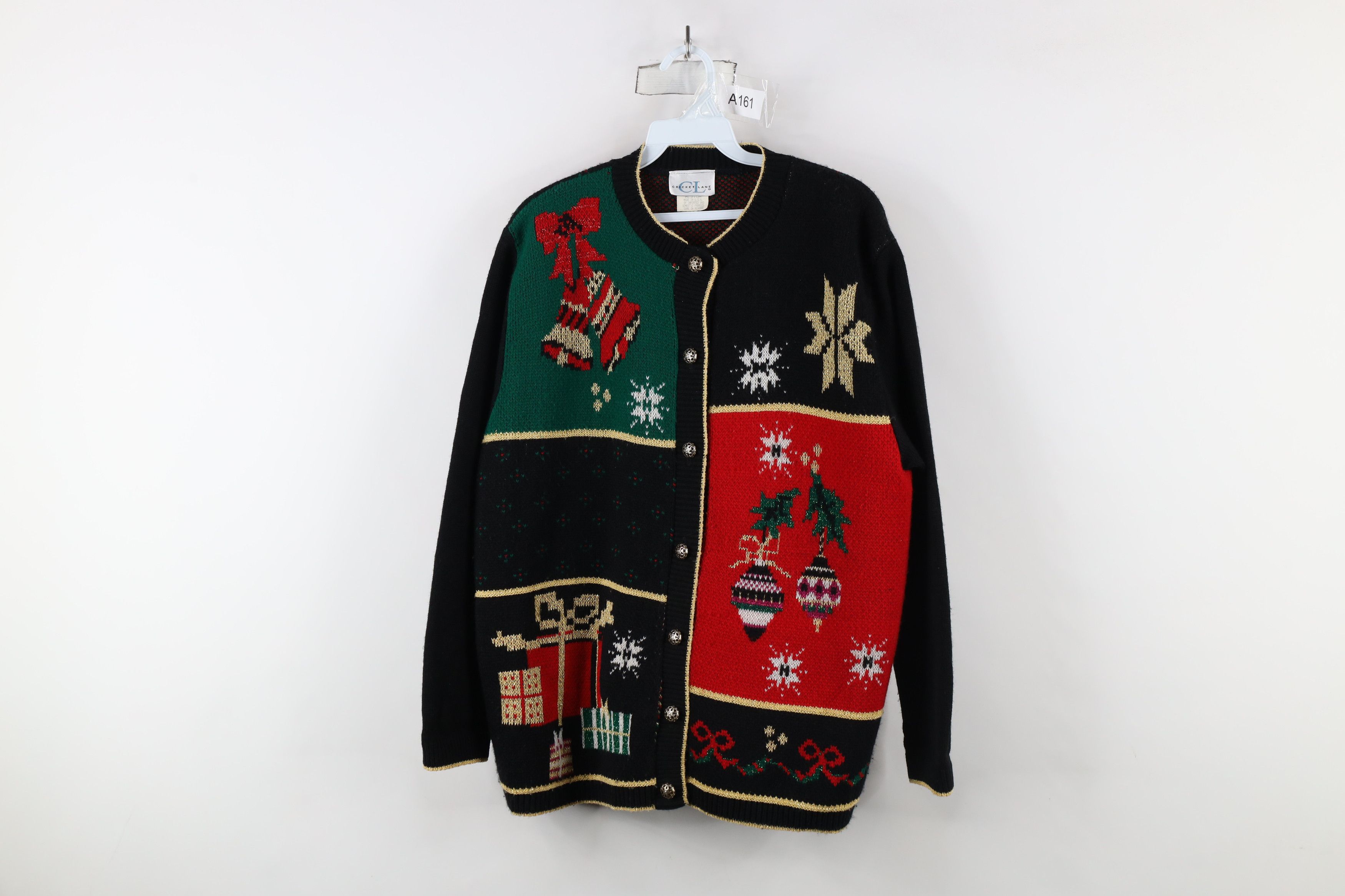Vintage Vintage 90s Streetwear Christmas Knit Cardigan Sweater USA Size M / US 6-8 / IT 42-44 - 1 Thumbnail