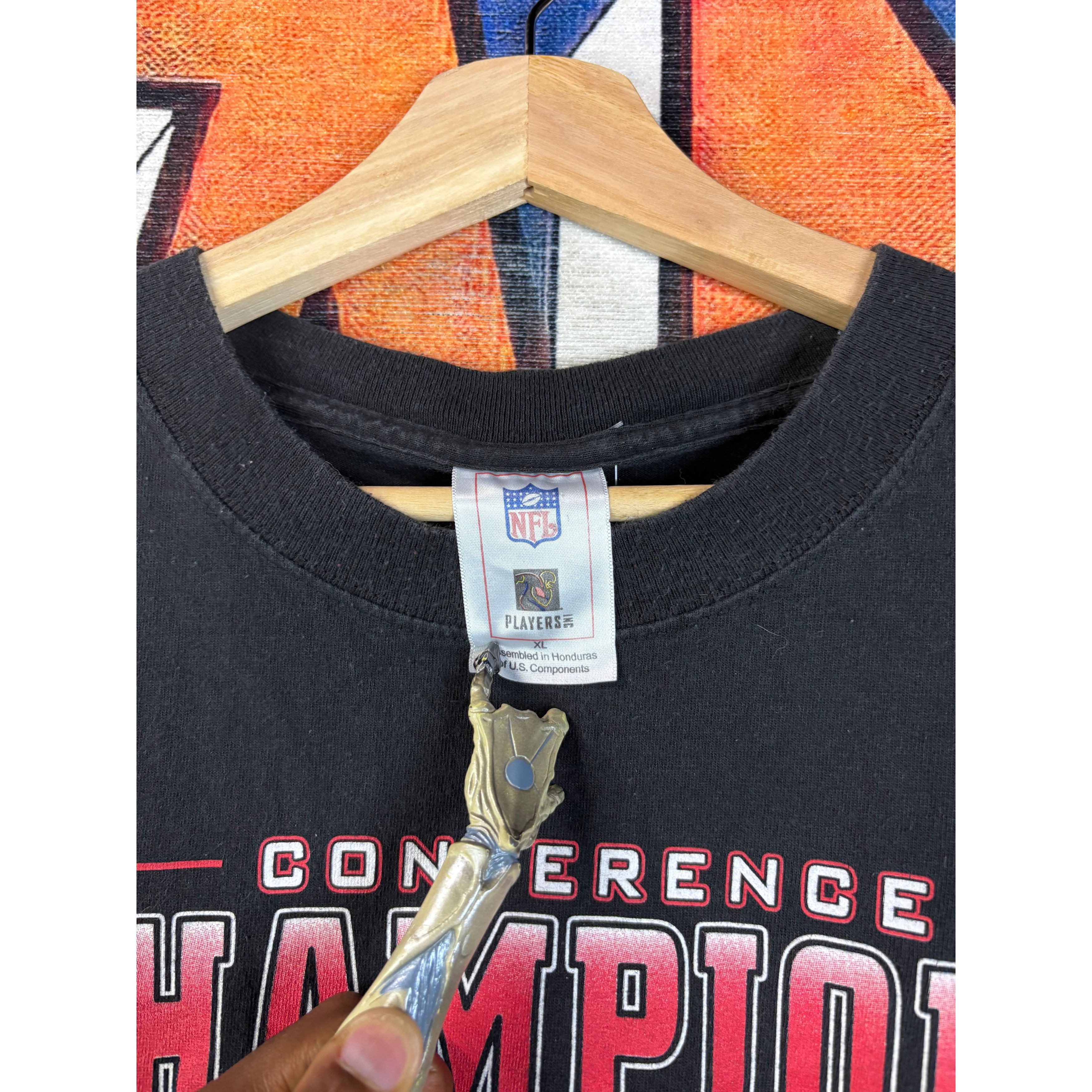 NFL Y2K 2002 Tampa Bay Buccaneers Warren Sapp Conf Champs Tee Size US L / EU 52-54 / 3 - 2 Thumbnail