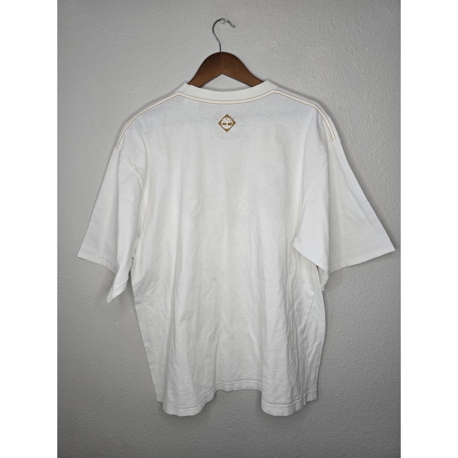 Other Vintage Timberland White Large Y2K Streetwear Tee 00s Size US L / EU 52-54 / 3 - 7 Thumbnail
